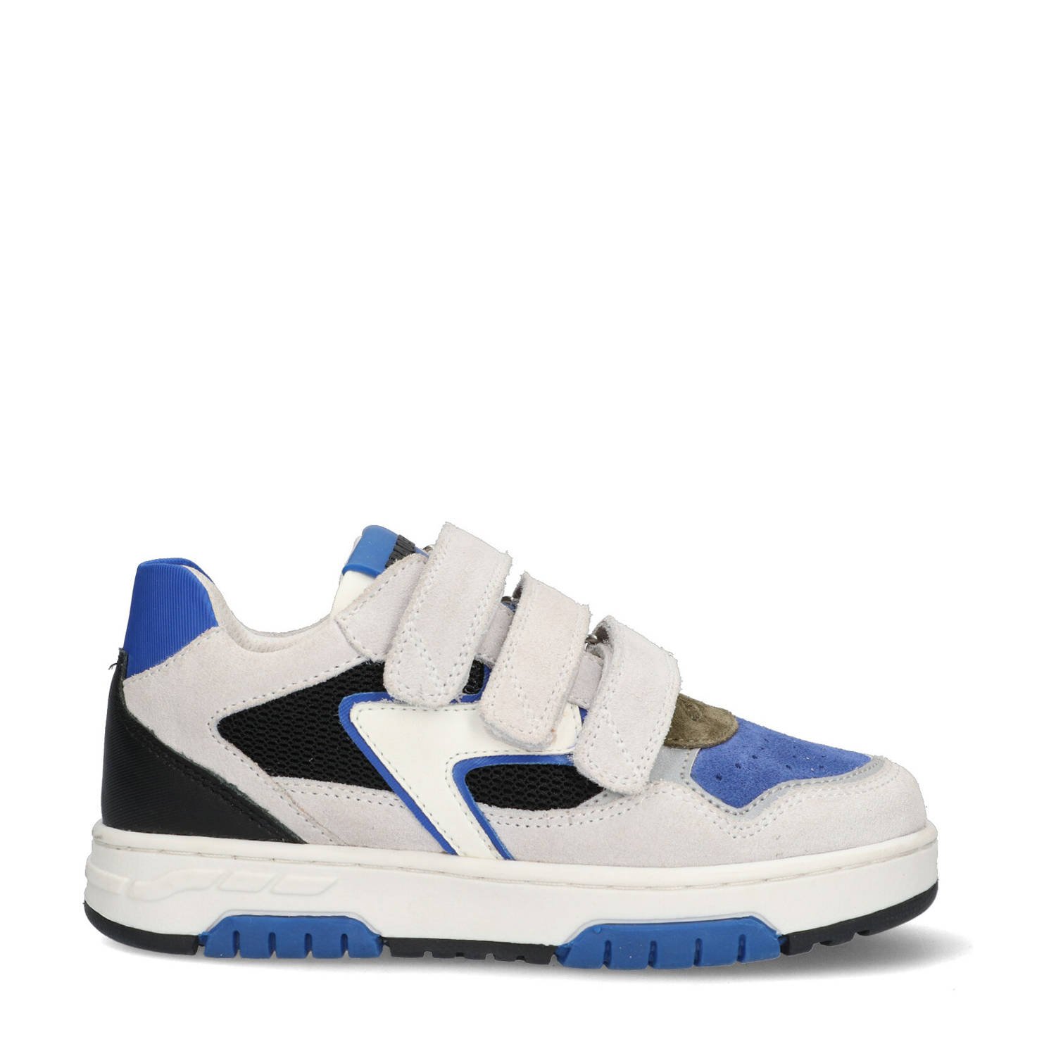 Braqeez Cody Chicago leren sneakers blauw