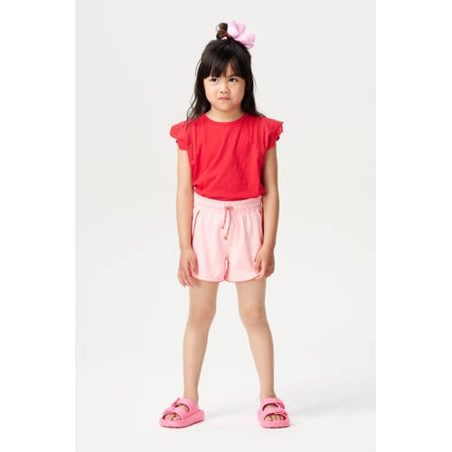Noppies kids T-shirt rood broderie afbeelding