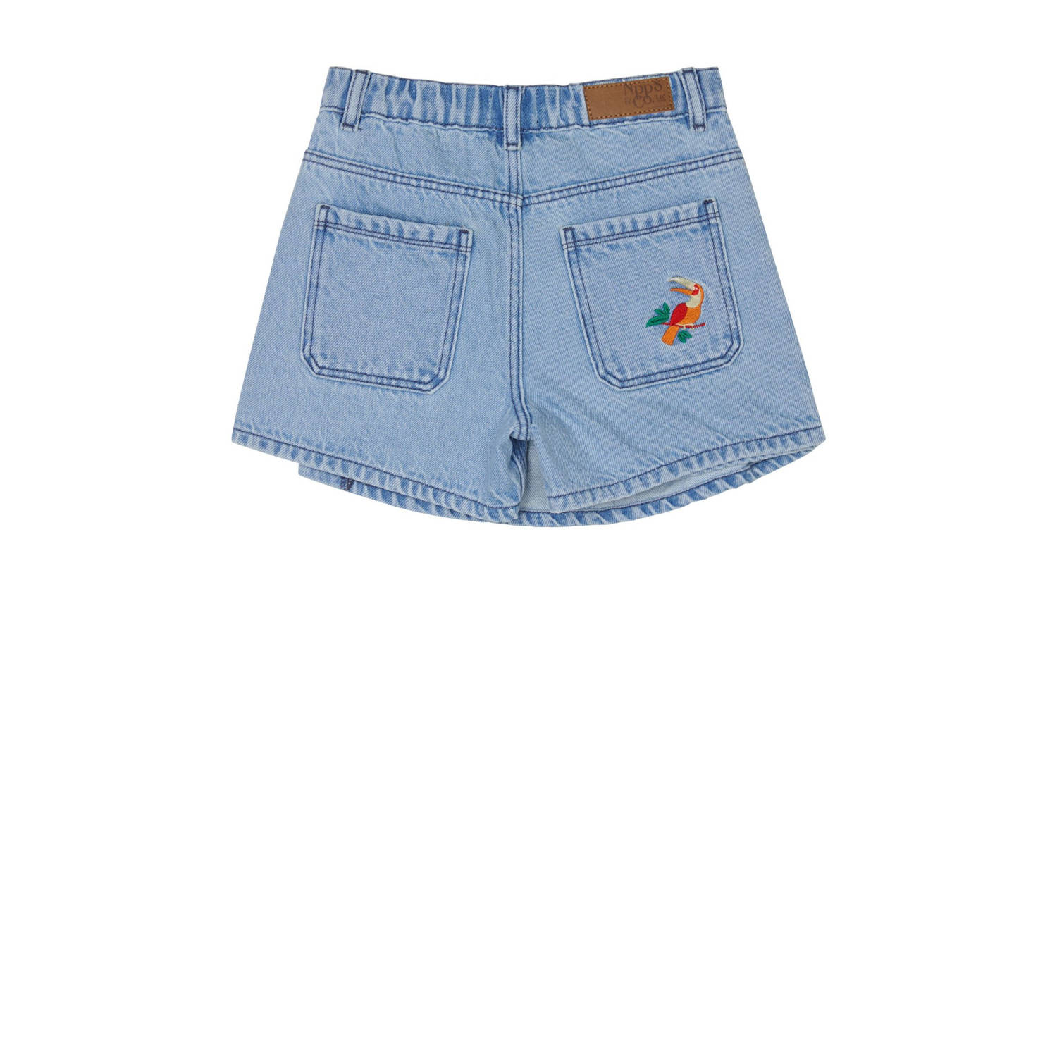 Noppies kids denim skort blauw