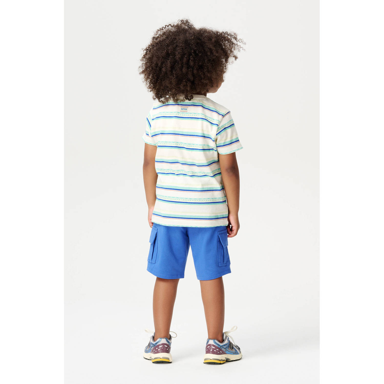Noppies kids regular cargo short blauw