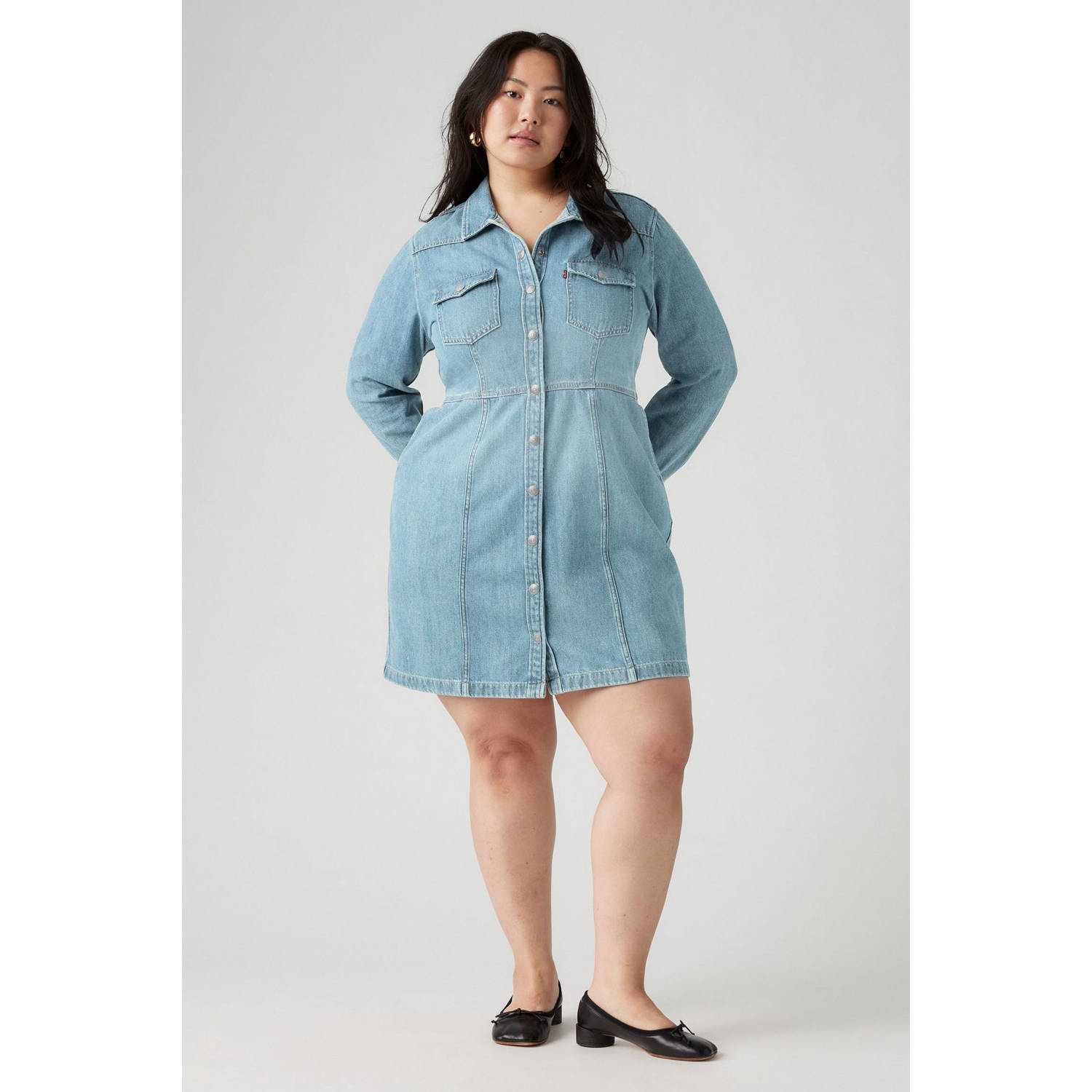 Levi's Plus Levi's Plus Jeans jurk van klassieke katoen-denim
