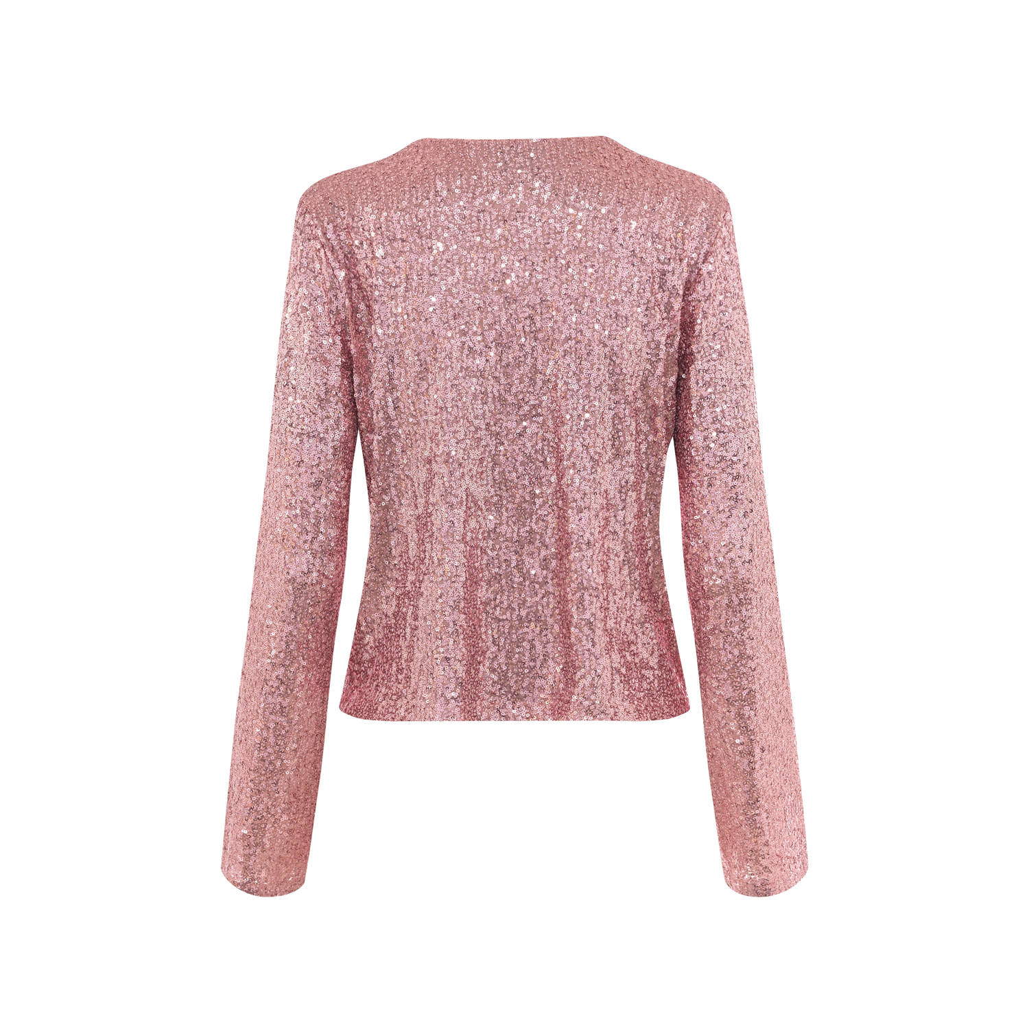 Modström blousetop roze met pailletten