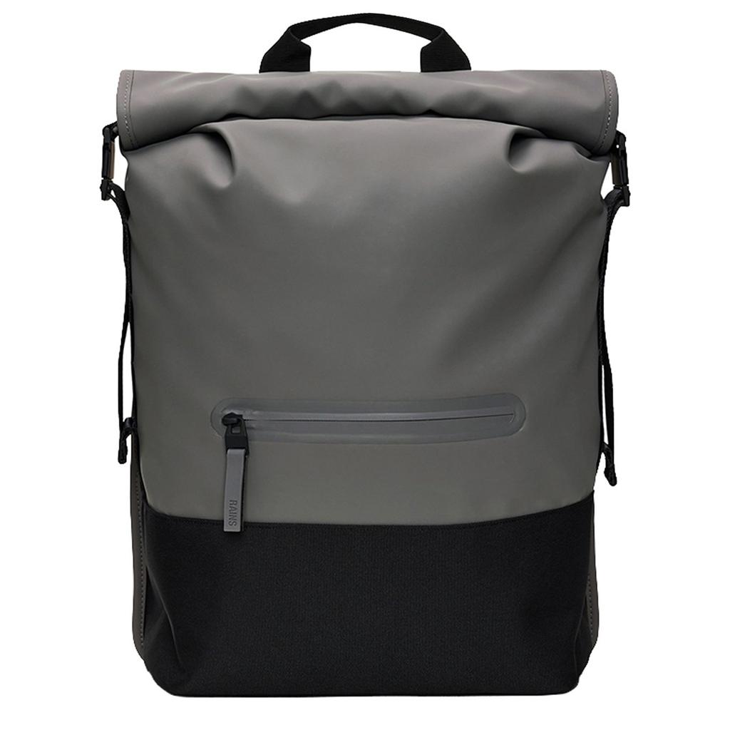 Rains rugzak Trail Rolltop W3 grijs/zwart