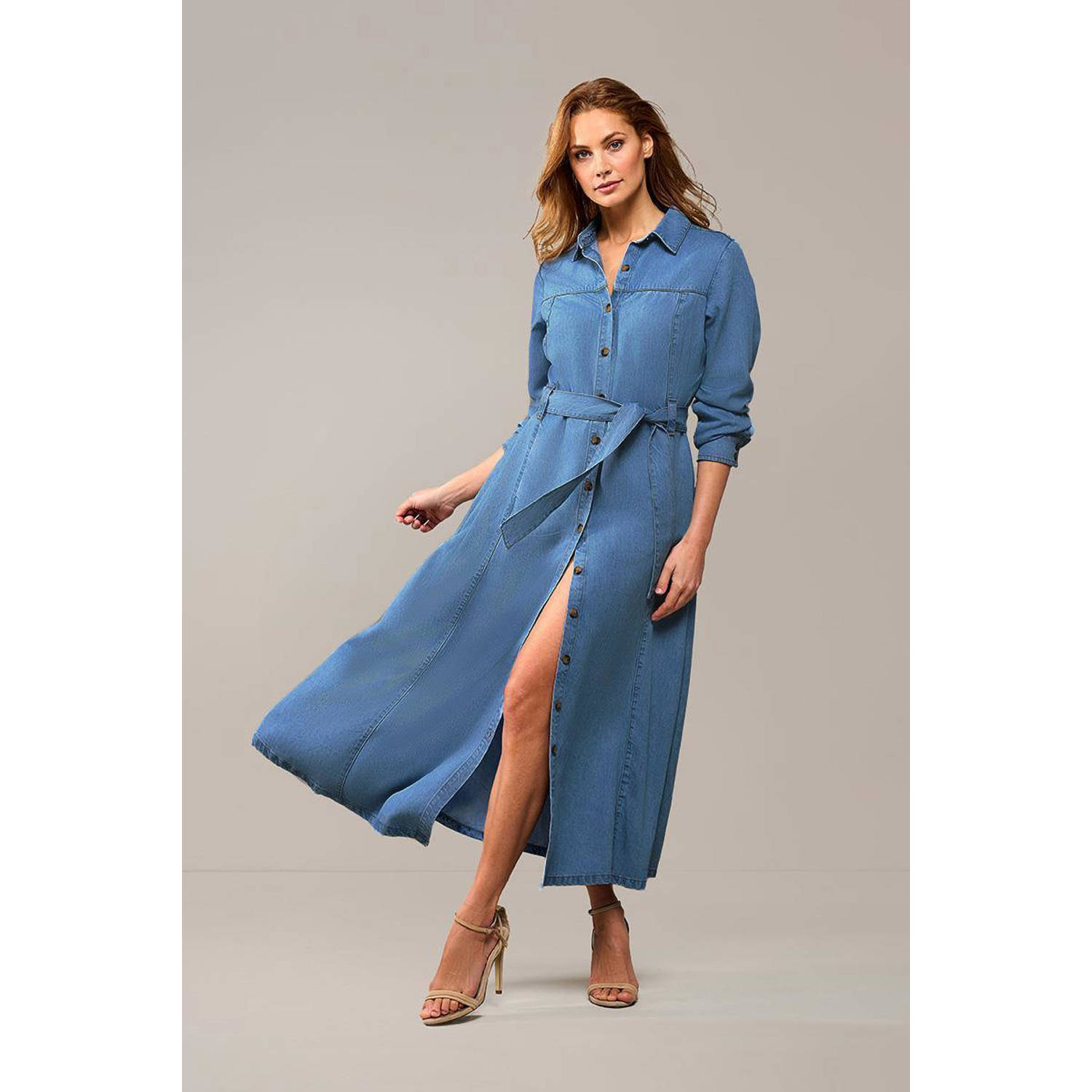 Mart Visser spijkerjurk medium blue denim