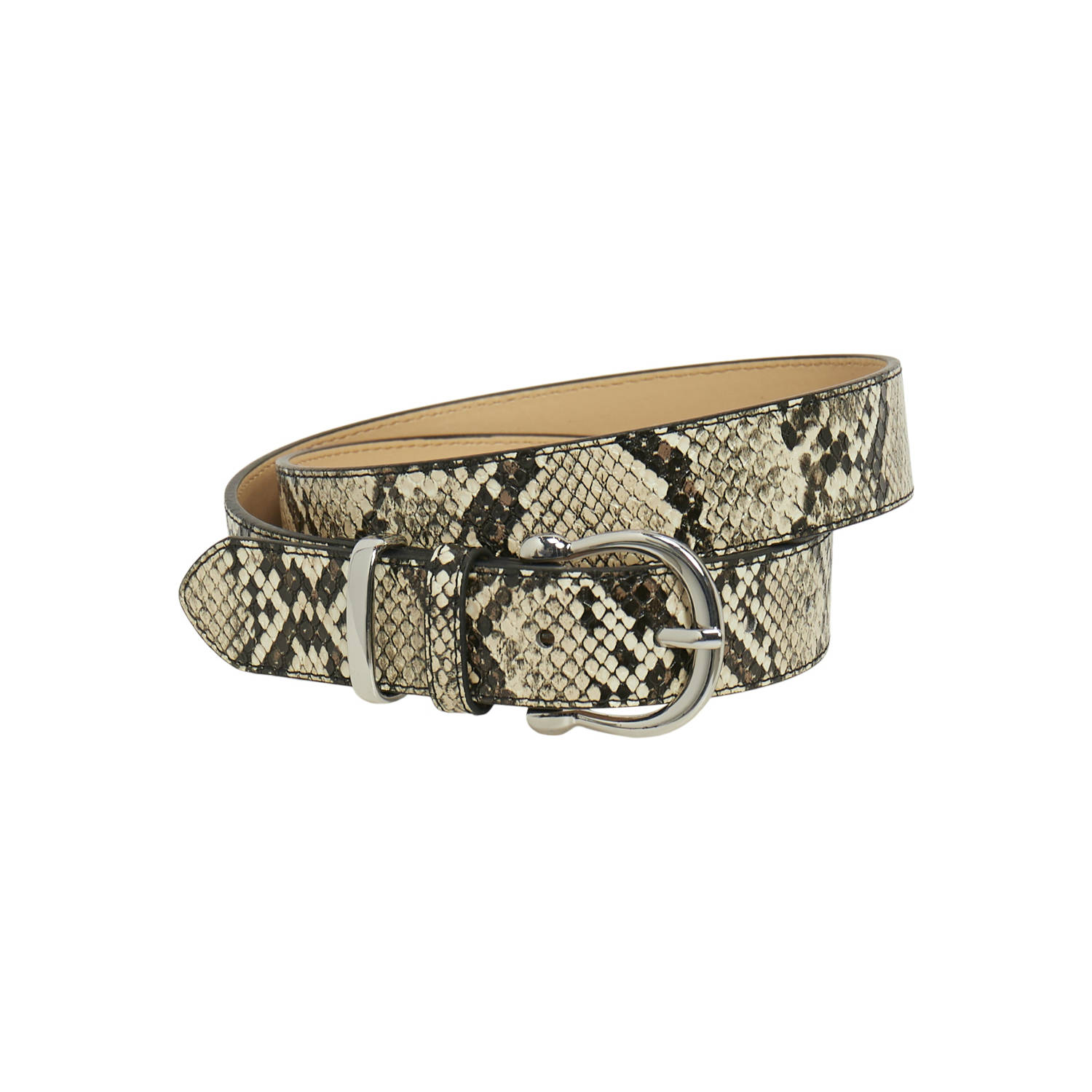 OBJECT riem met slangenprint OBJDAFNE beige