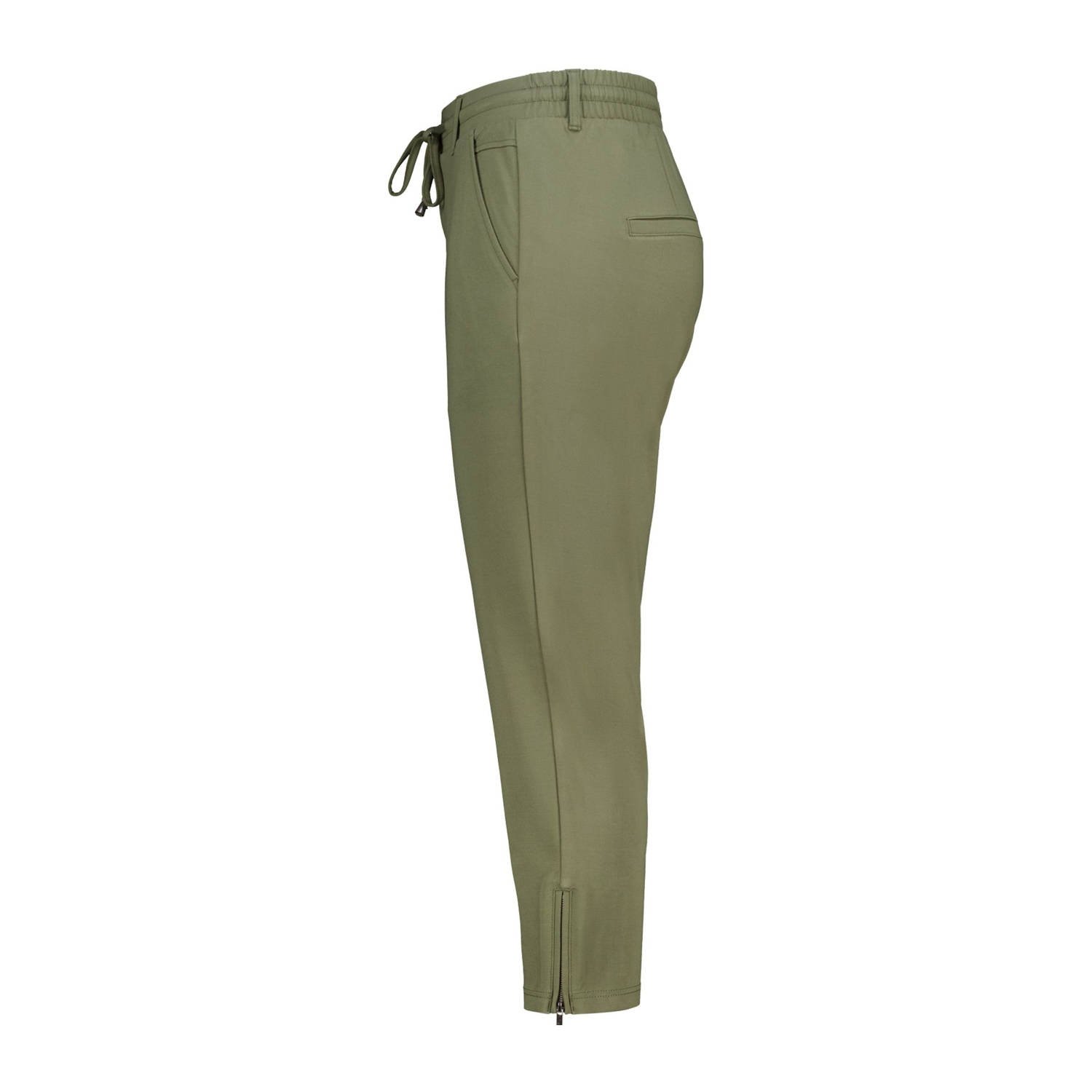 MS Mode straight regular waist casual broek kaki