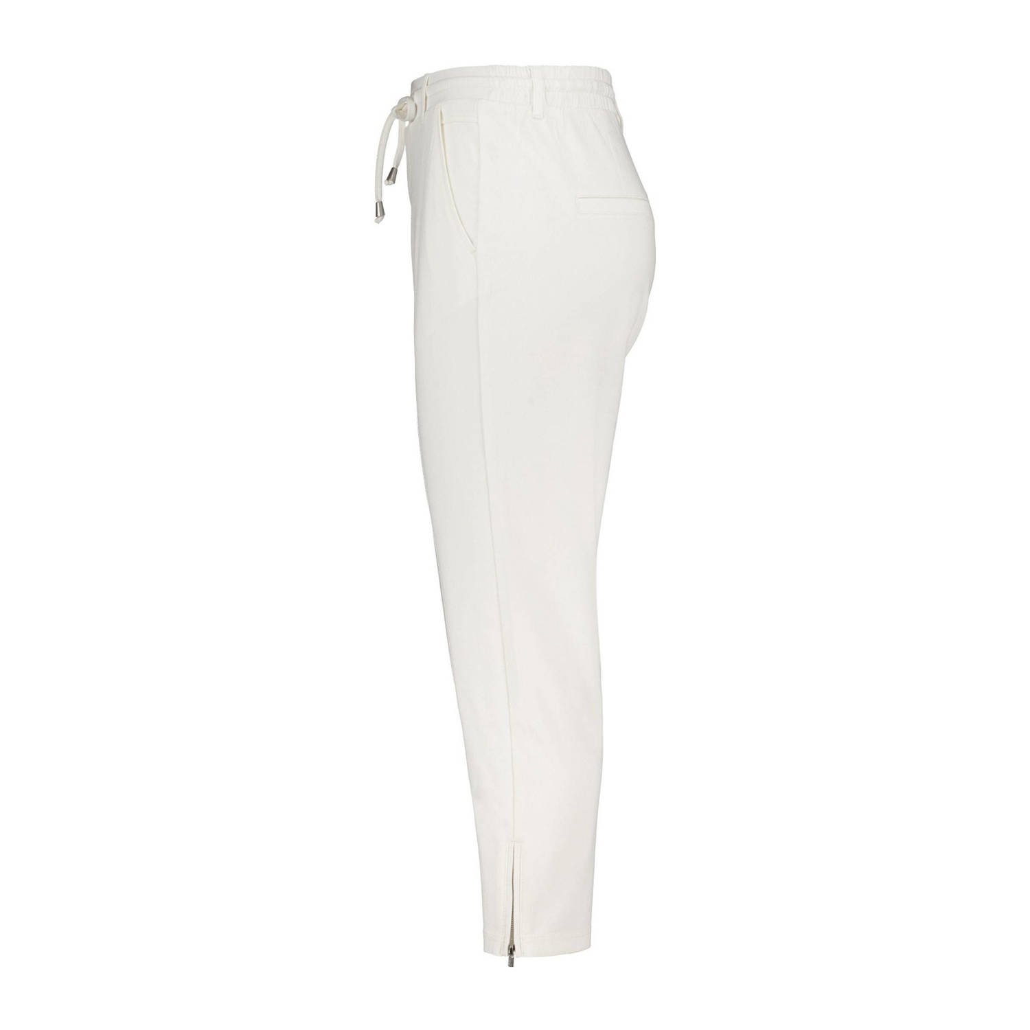 MS Mode straight regular waist casual broek ecru