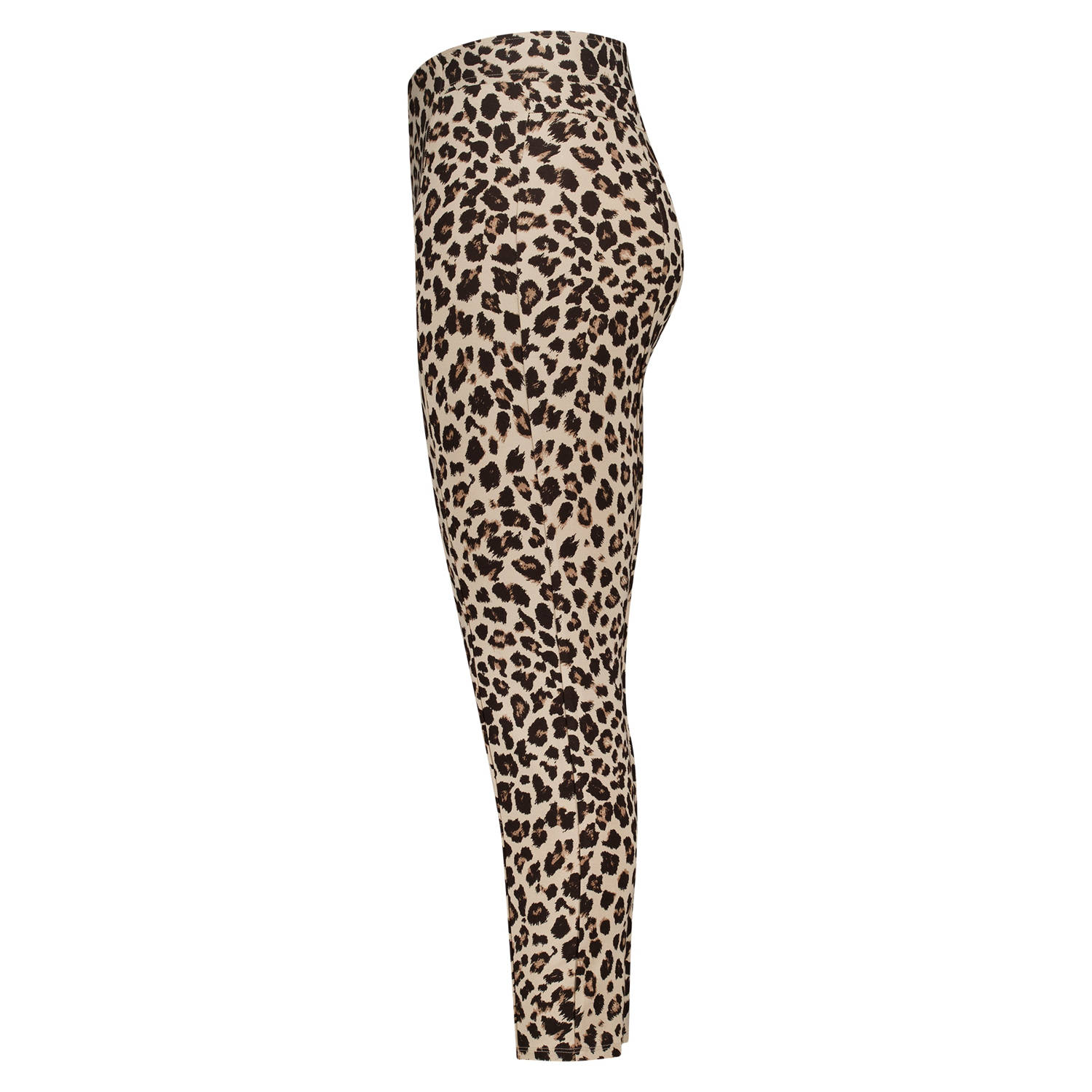 MS Mode legging met panterprint bruin