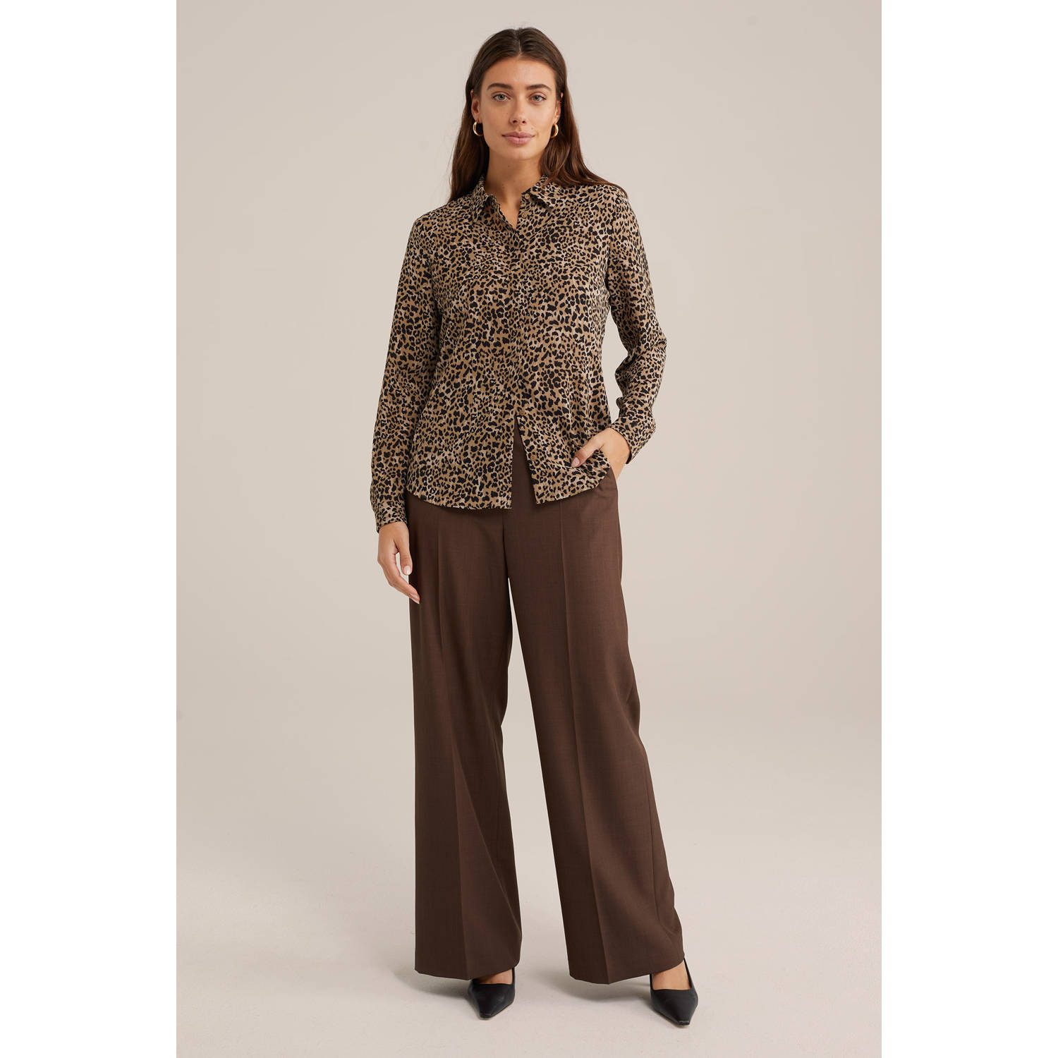 WE Fashion blouse bruin