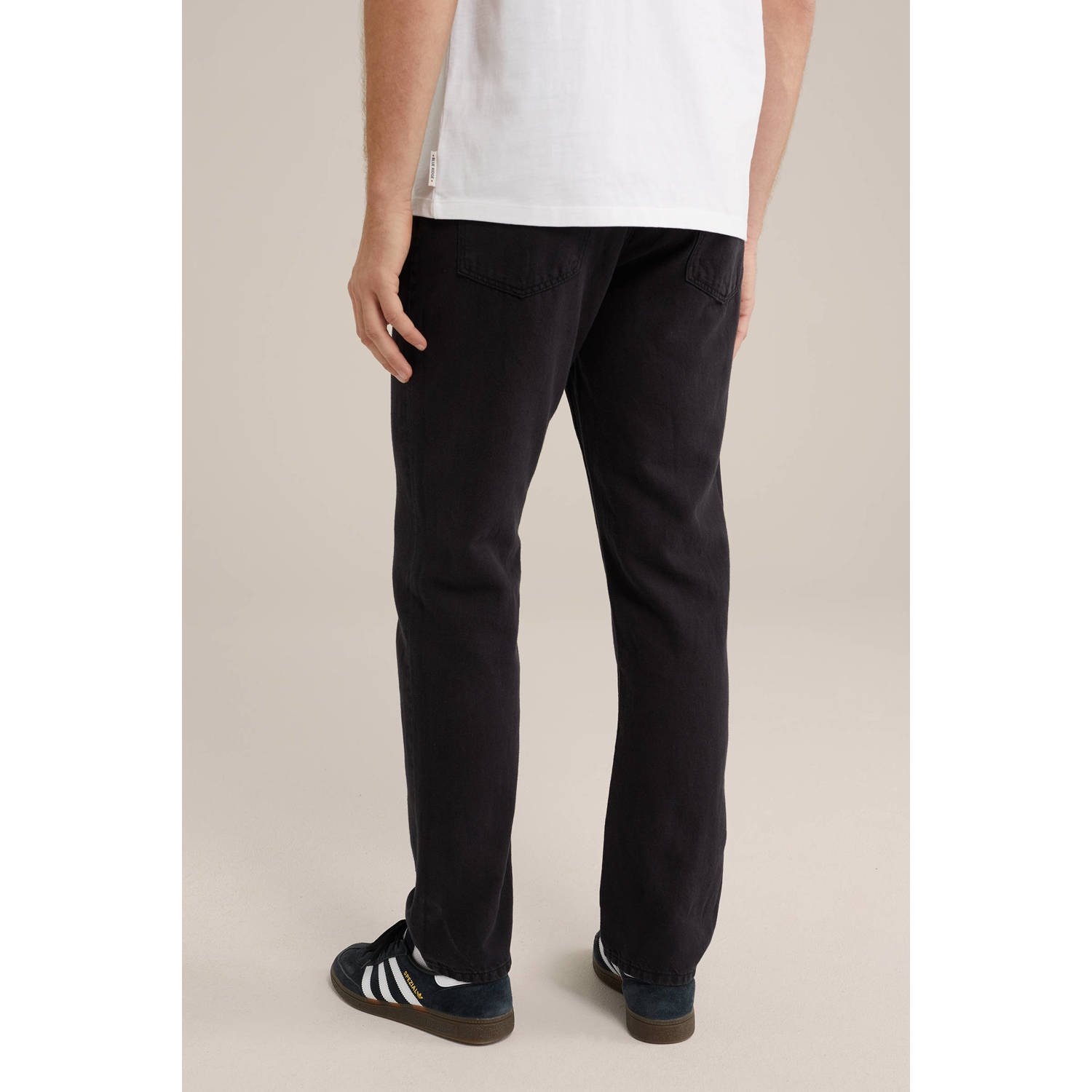 WE Fashion slim fit jeans zwart