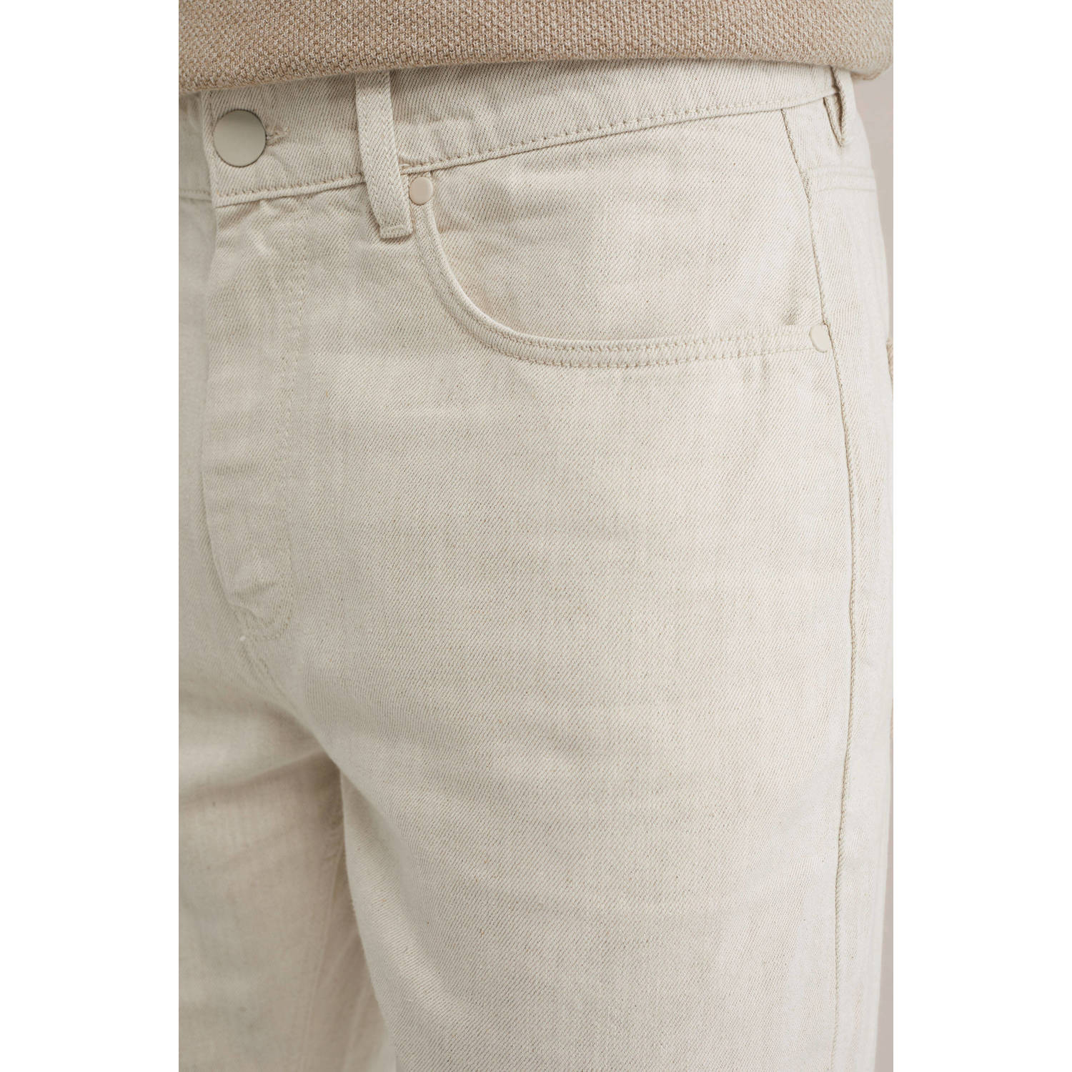 WE Fashion slim fit jeans ecru