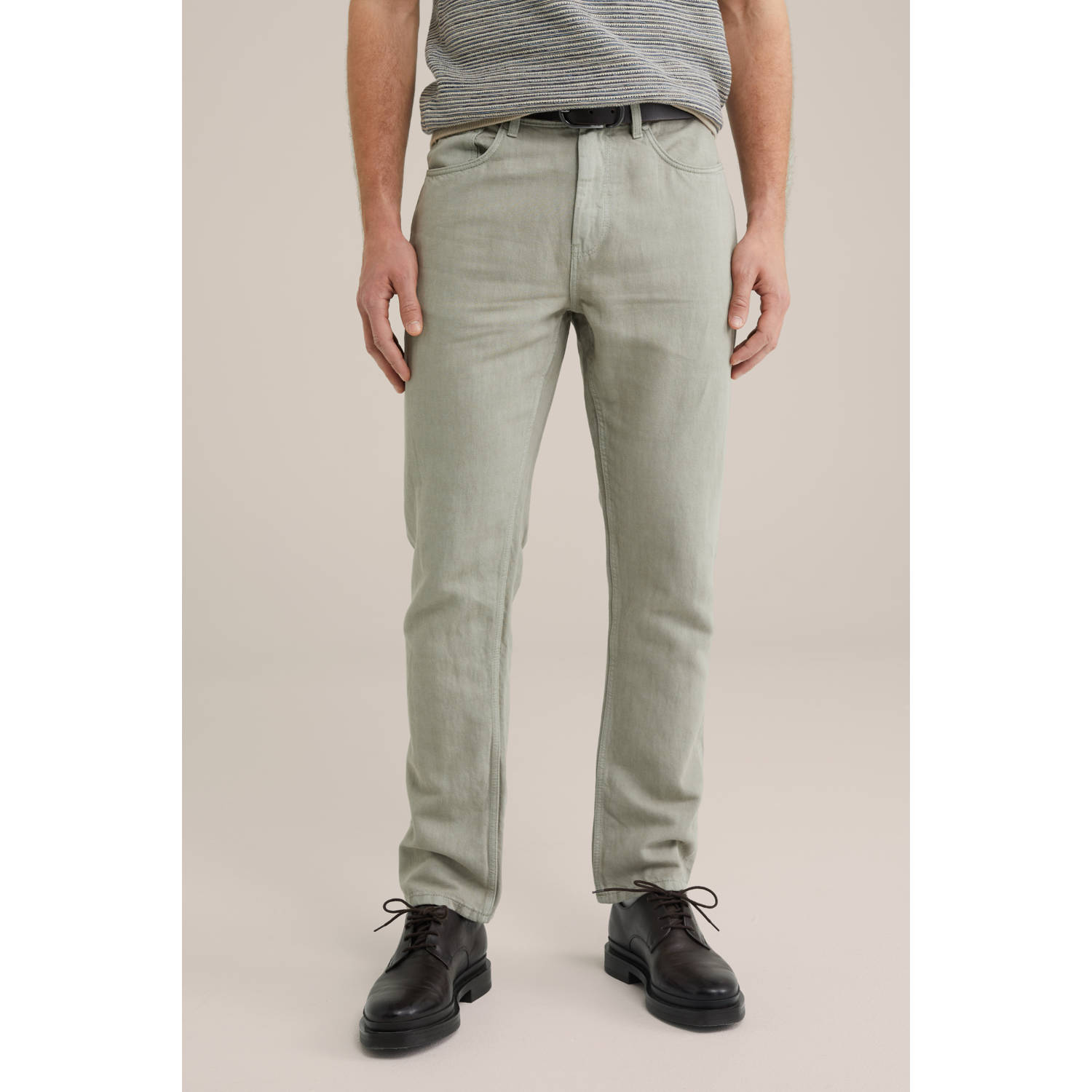WE Fashion slim fit jeans grijs