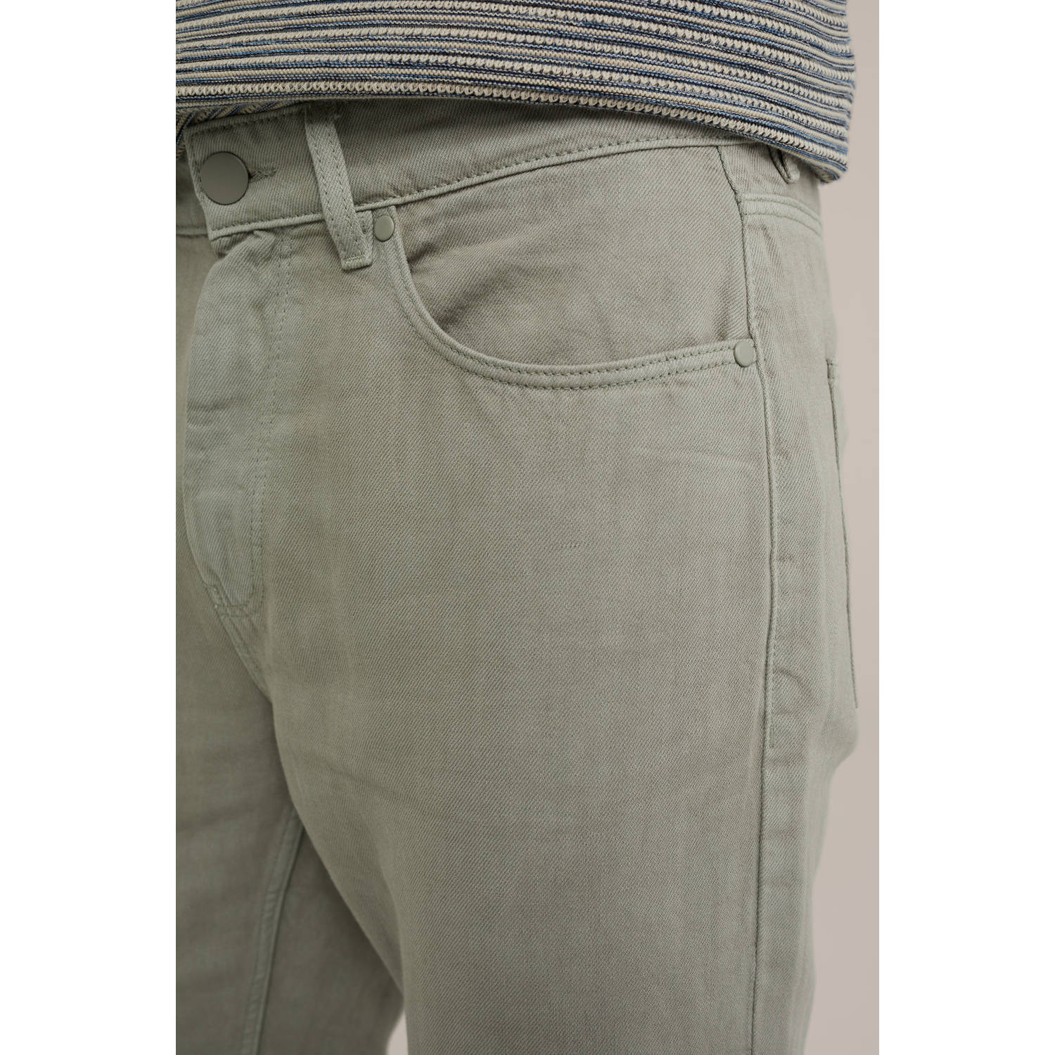 WE Fashion slim fit jeans grijs