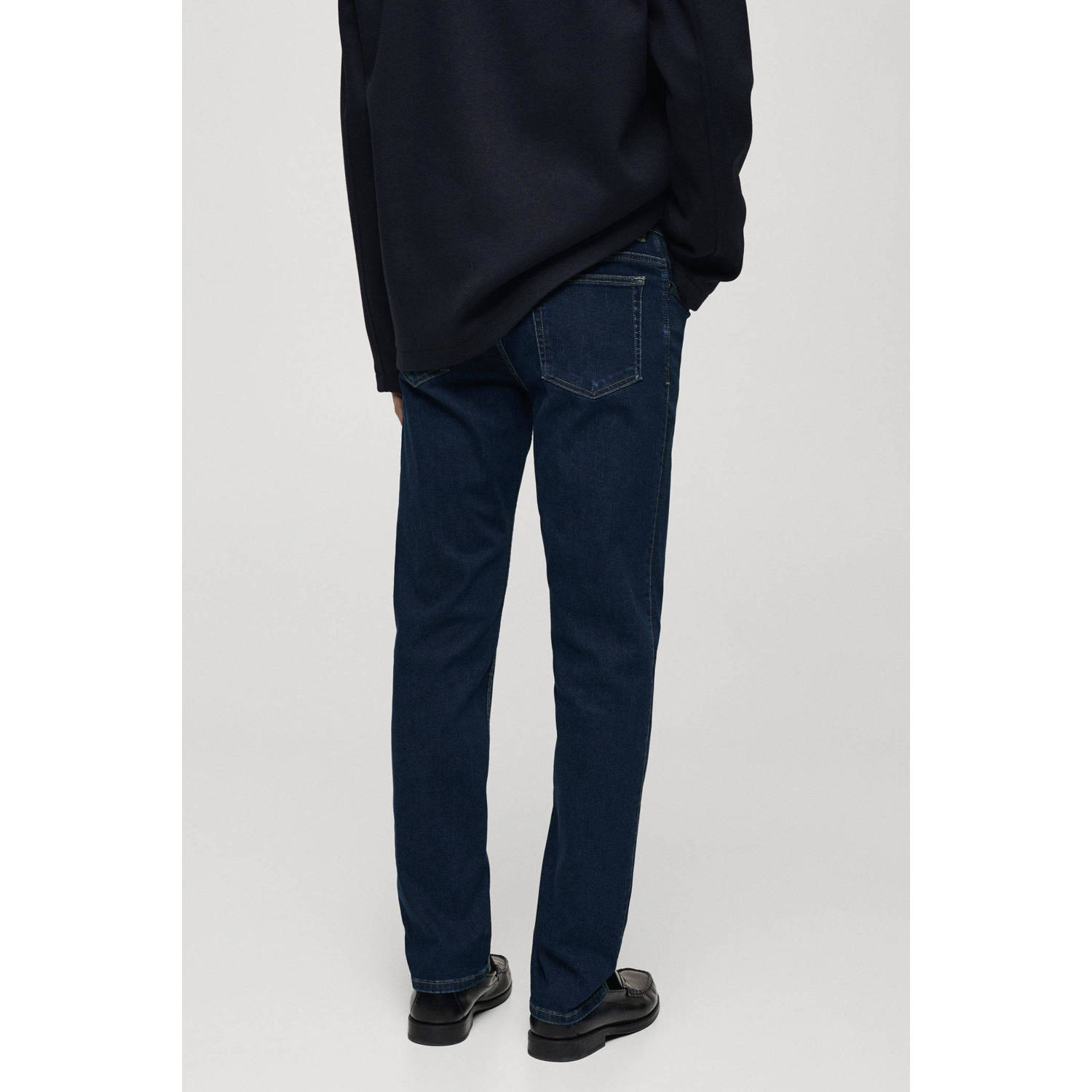 Mango Man slim fit jeans donkerblauw