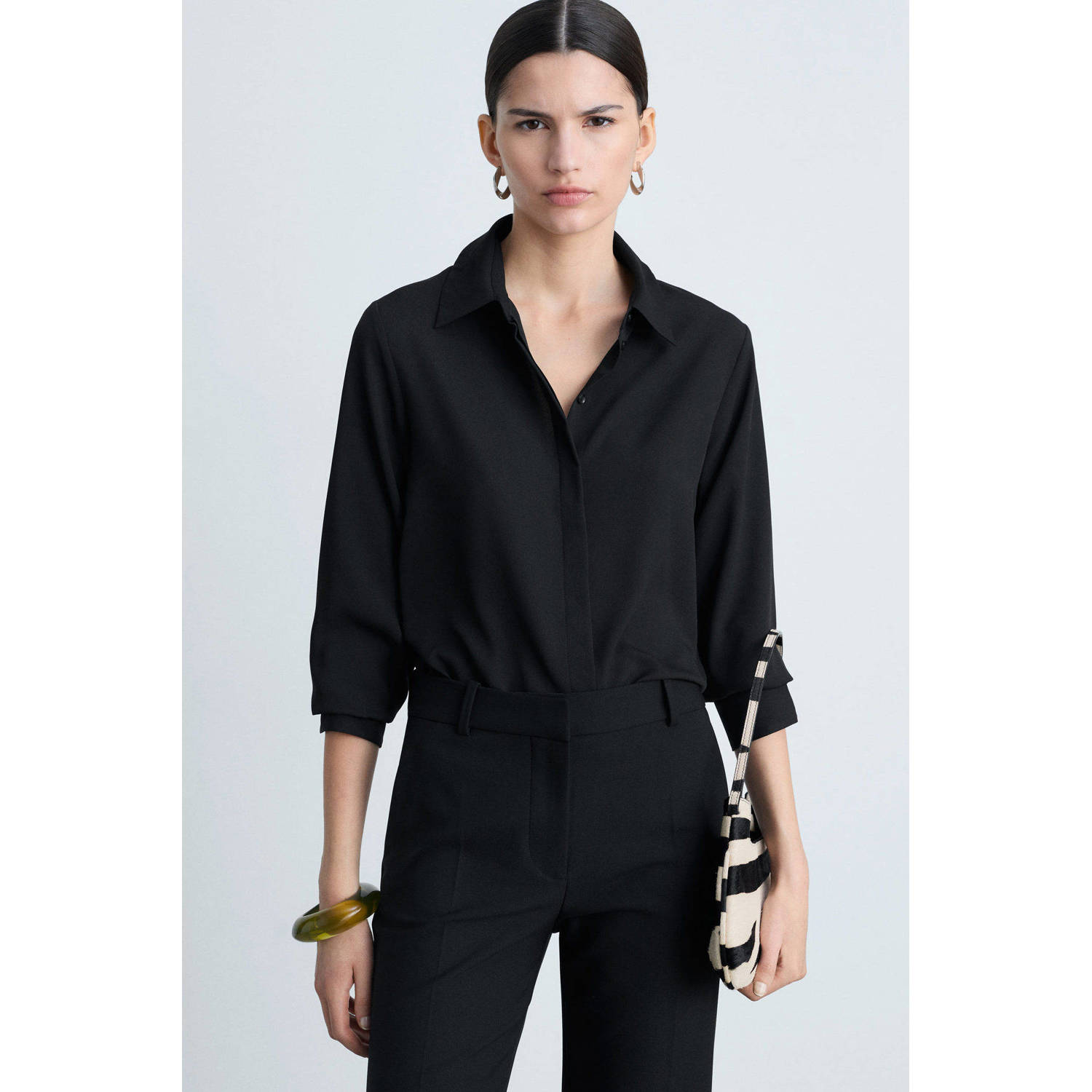 Mango blouse zwart