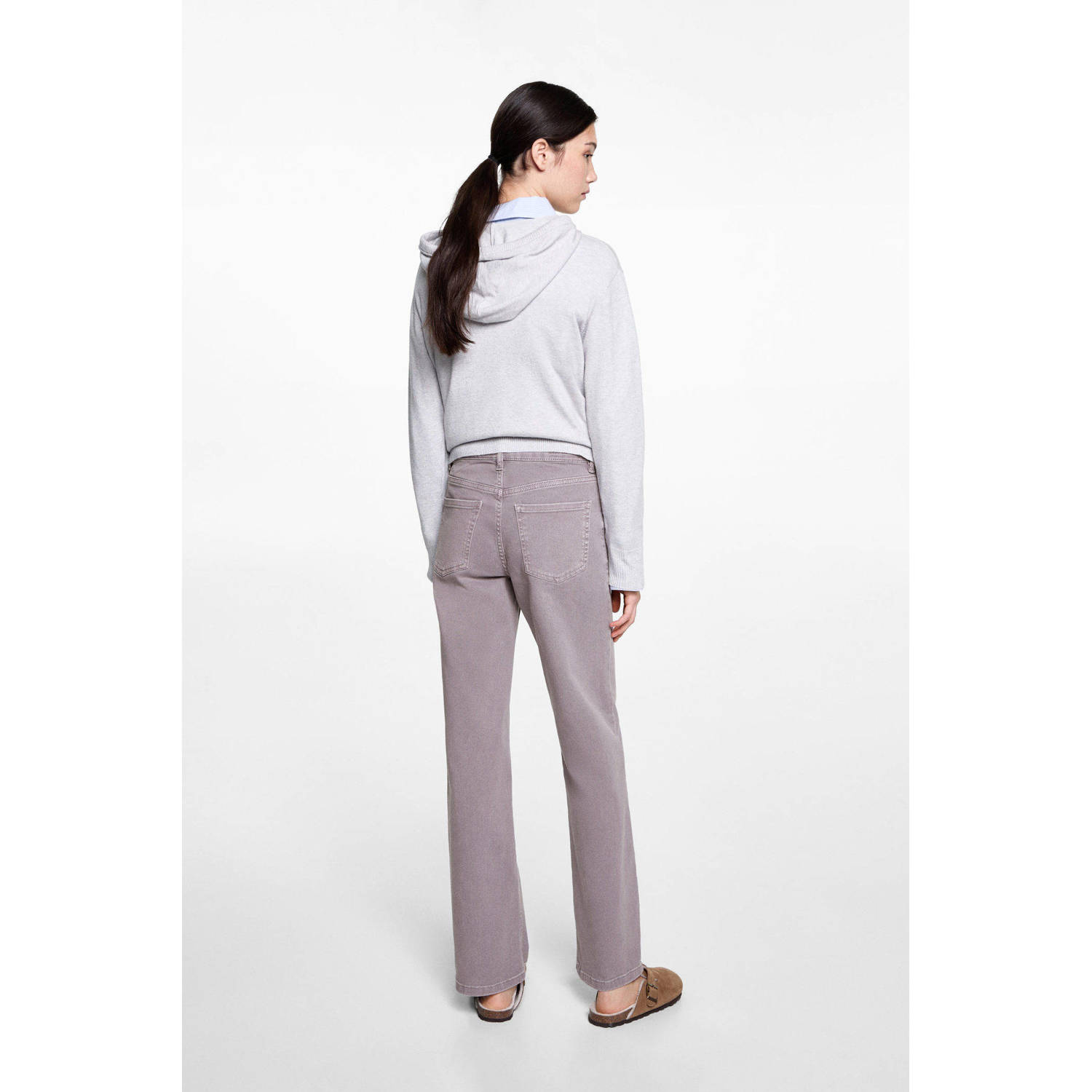 MANGO TEEN straight regular waist lila