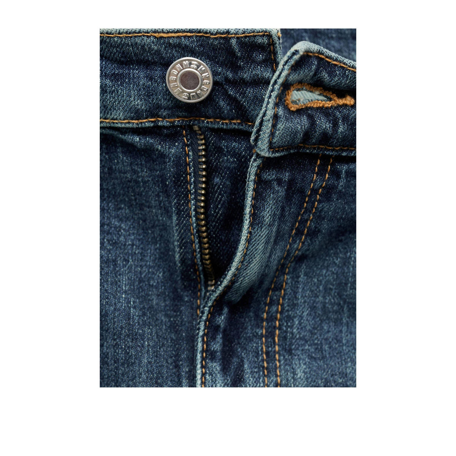 Mango regular waist dark blue denim