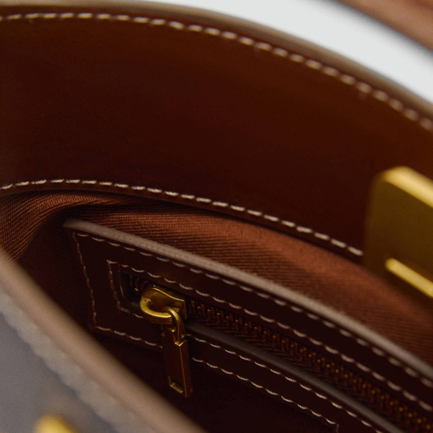 Mango mini shopper bruin