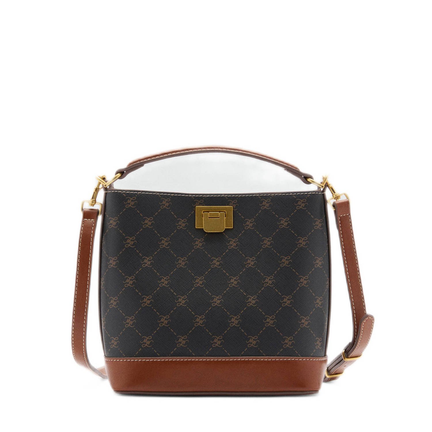 Mango mini shopper bruin
