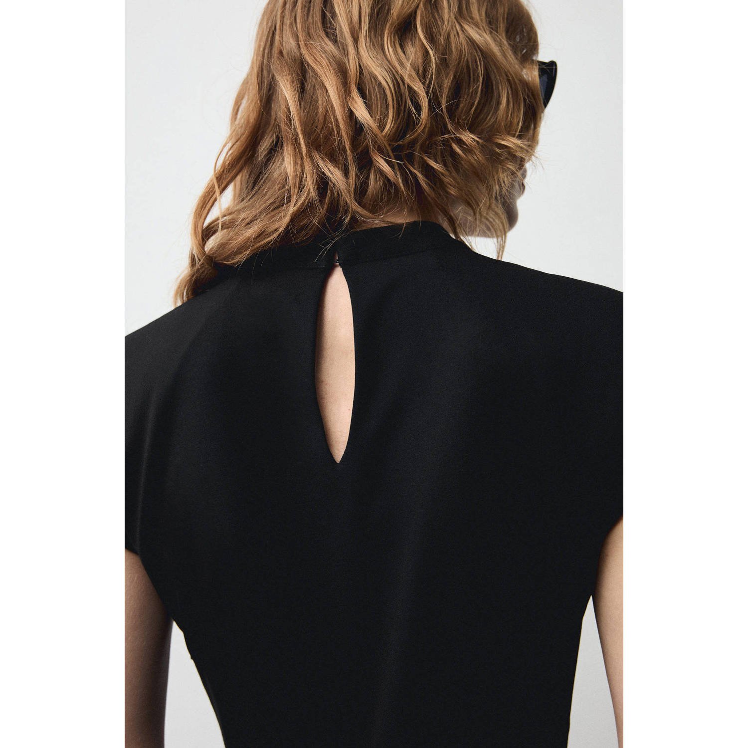 Mango midi jurk zwart
