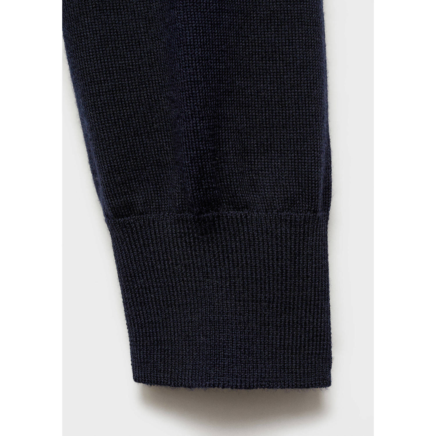Mango Man vest fijn gebreid donkerblauw