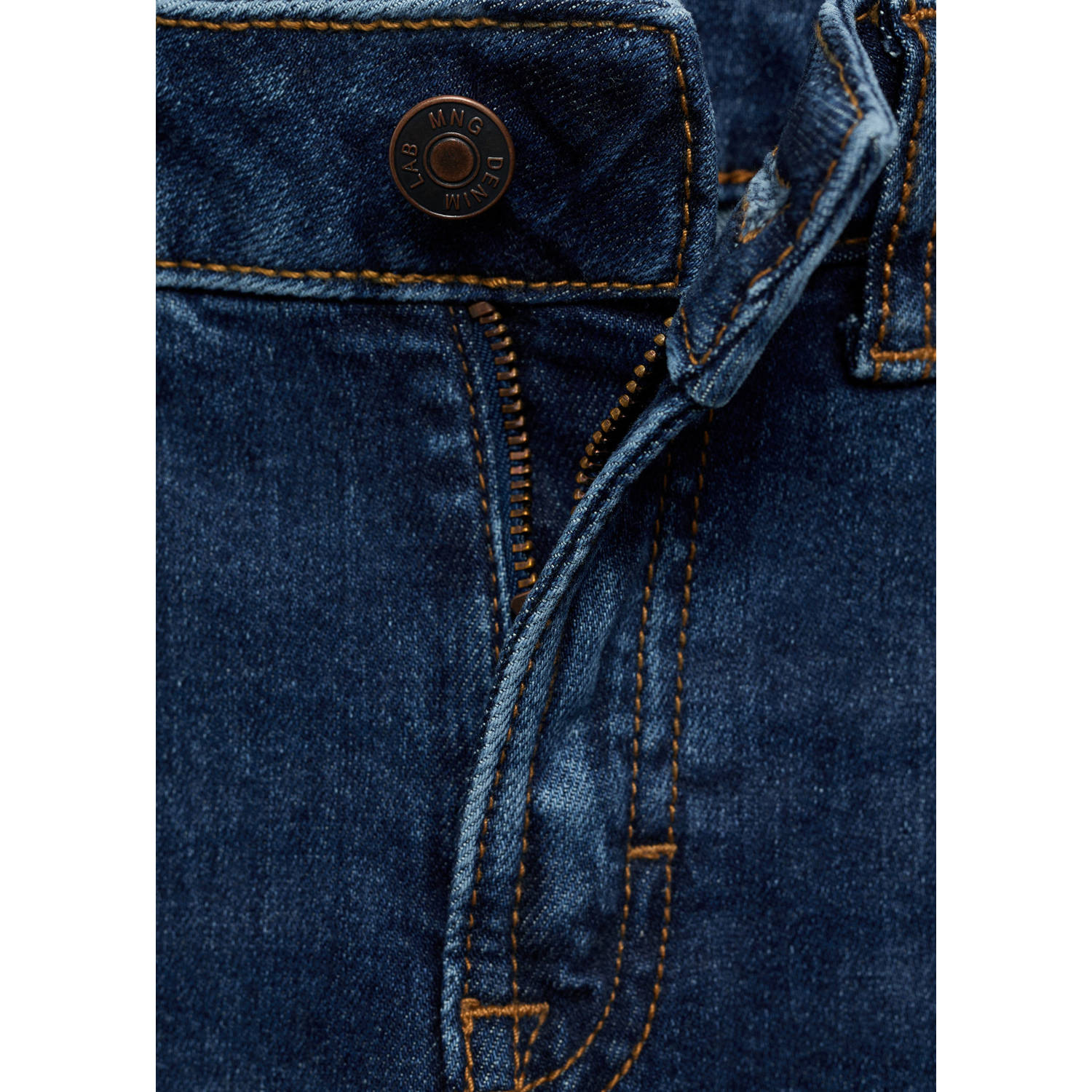 Mango Kids slim fit jeans dark blue denim