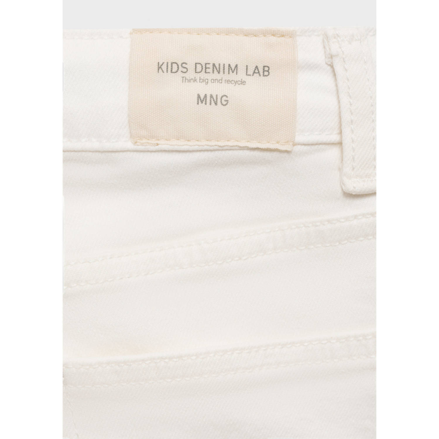 Mango Kids slim fit jeans wit