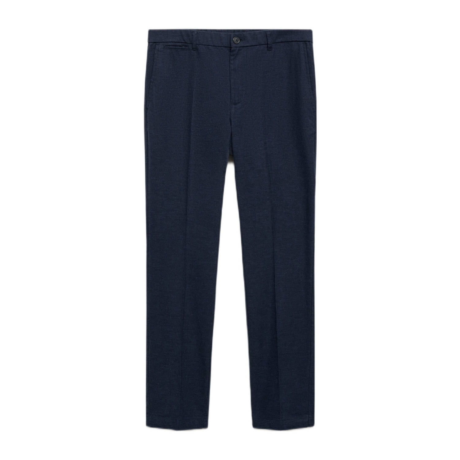 Mango Man regular pantalon blauw