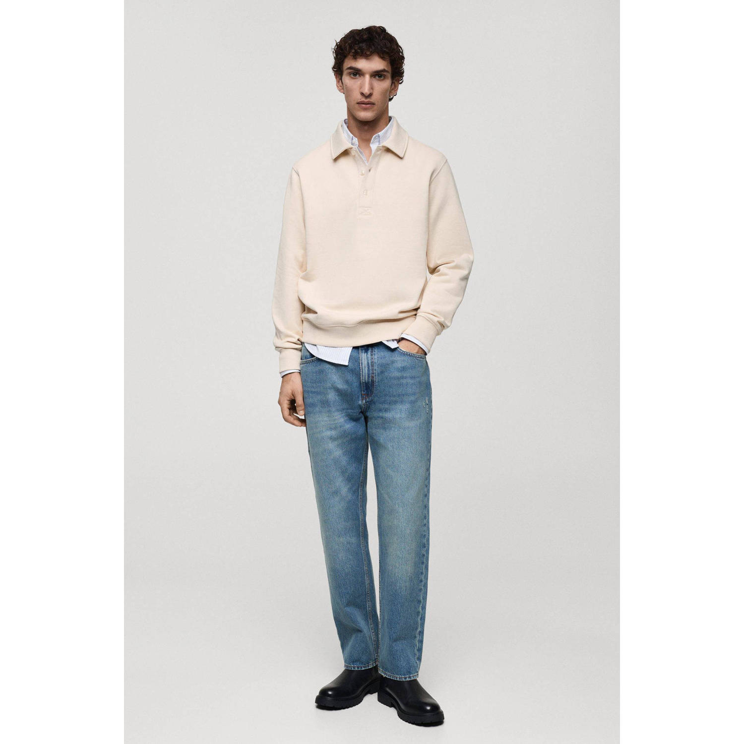 Mango Man sweater ecru