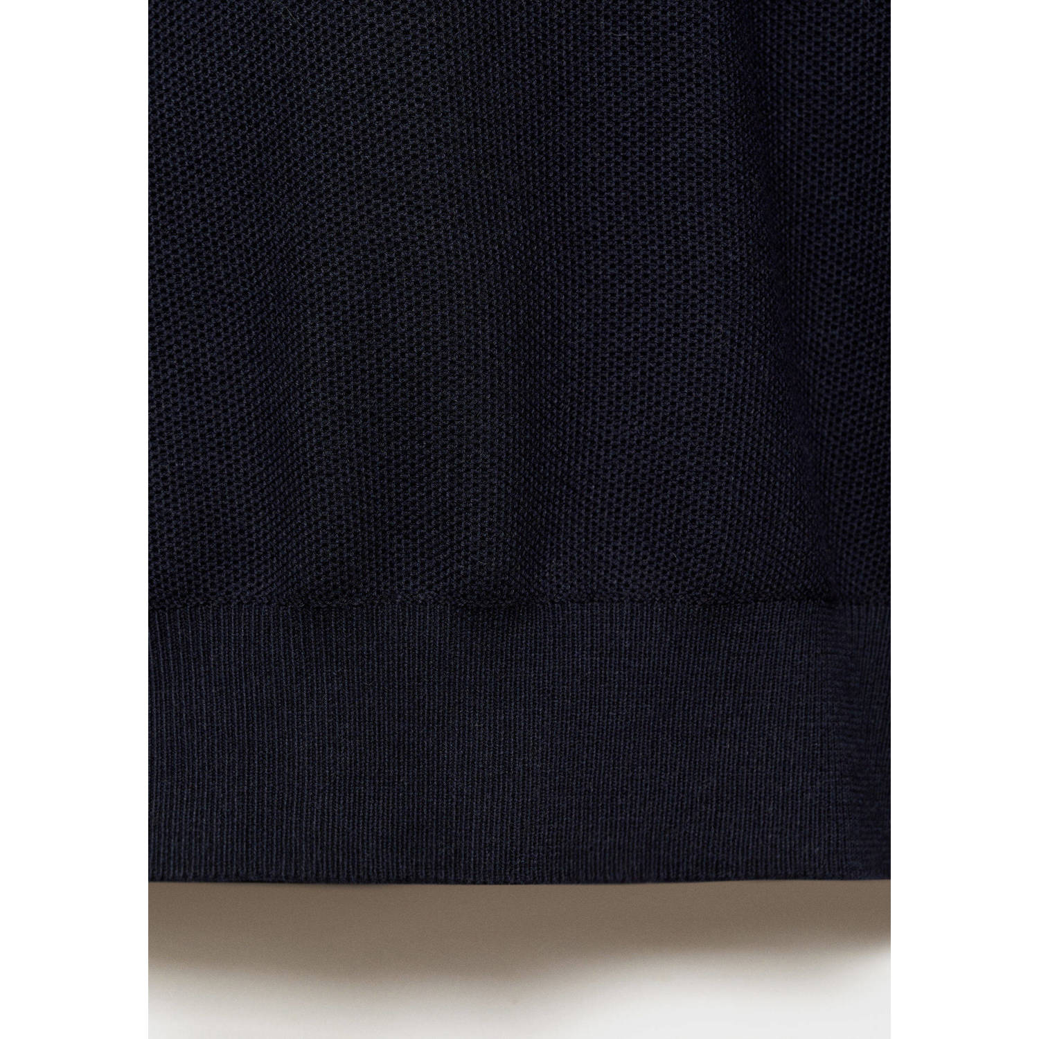 Mango Man trui fijn gebreid donkerblauw