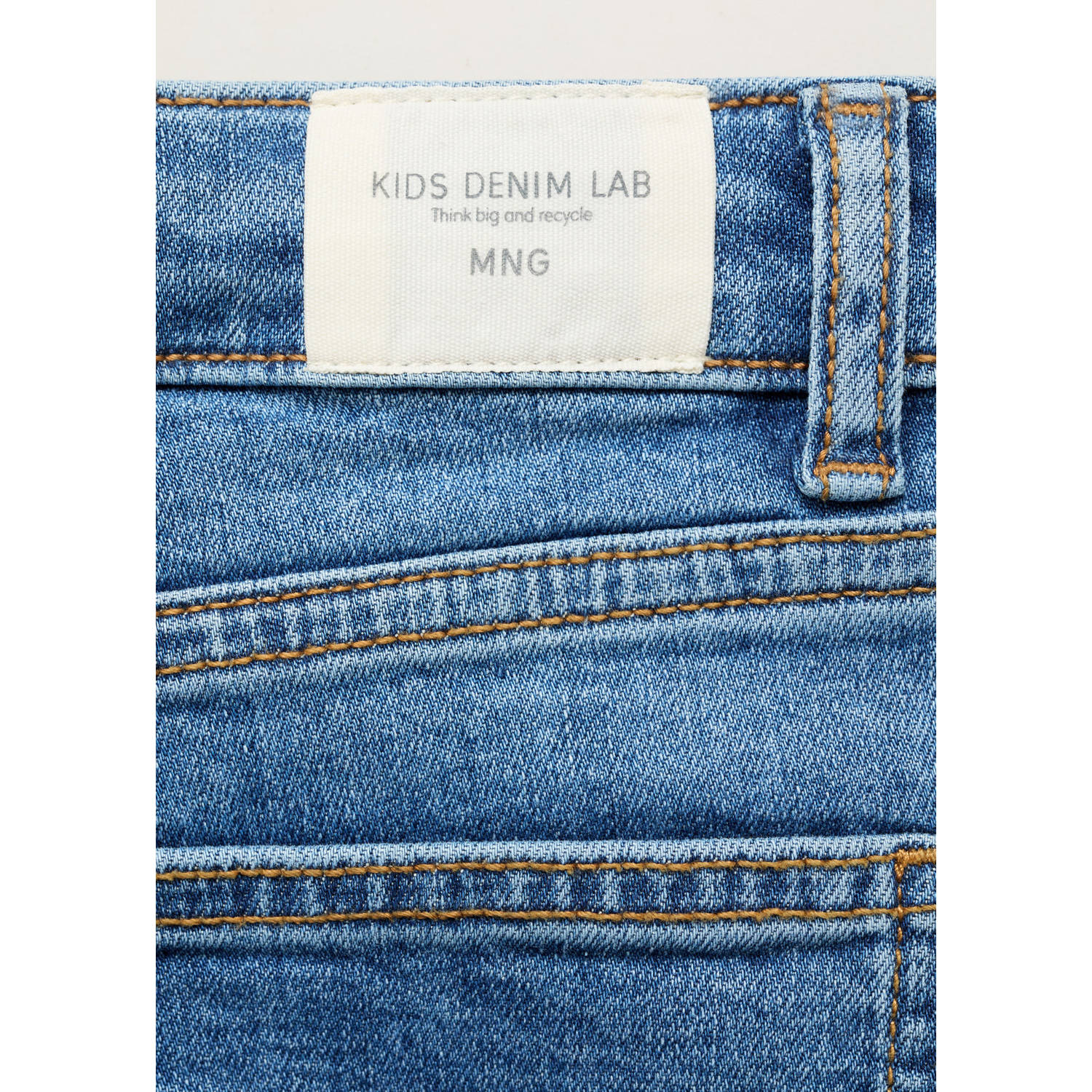 Mango Kids slim fit jeans medium blue denim