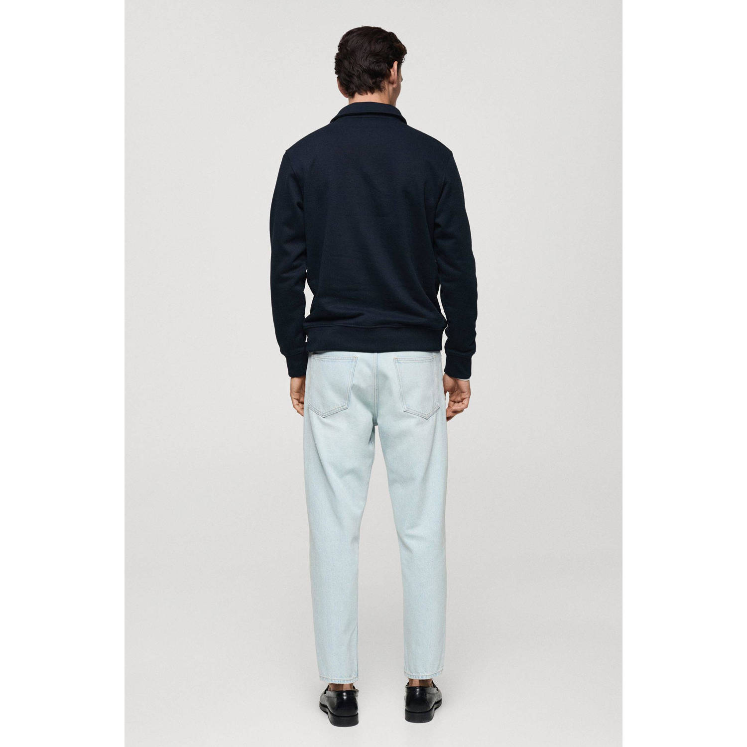 Mango Man sweater donkerblauw
