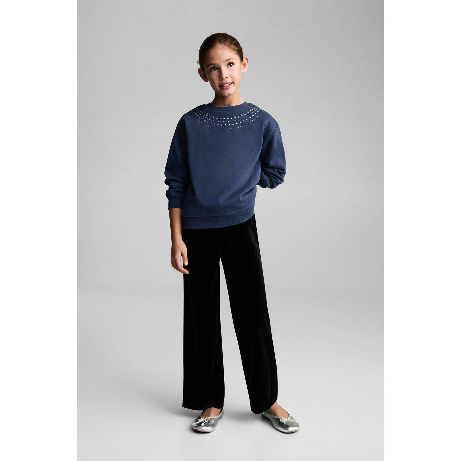 Mango Kids sweater donkerblauw