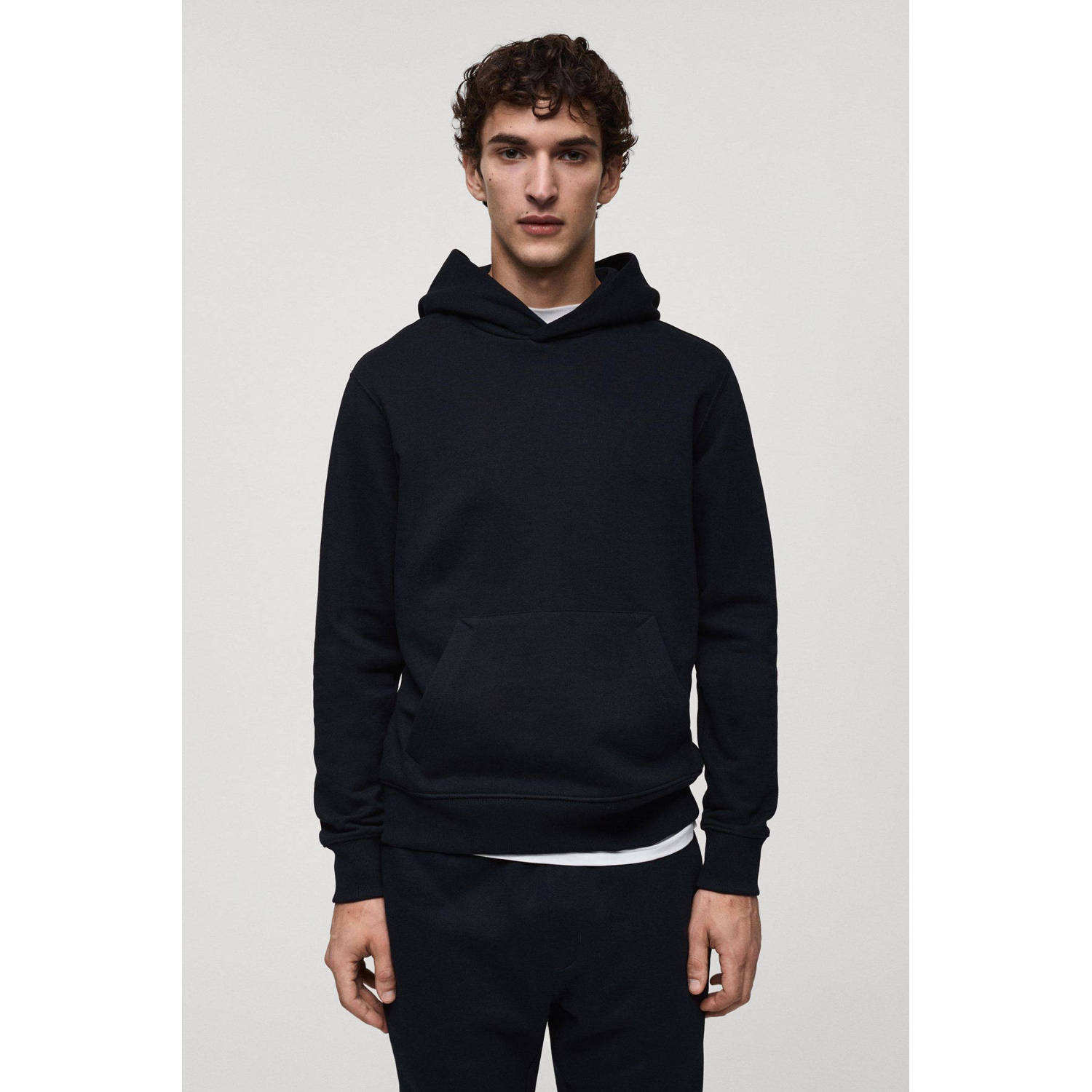Mango Man hoodie donkerblauw