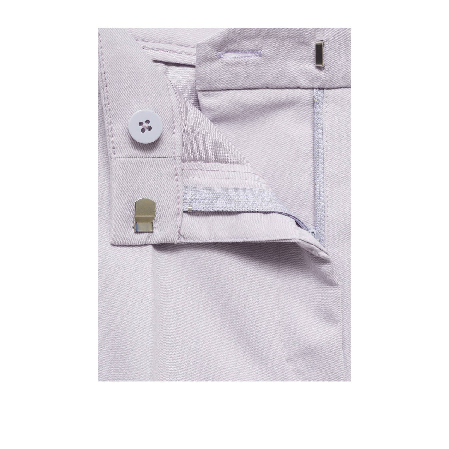 Mango straight regular waist pantalon lila
