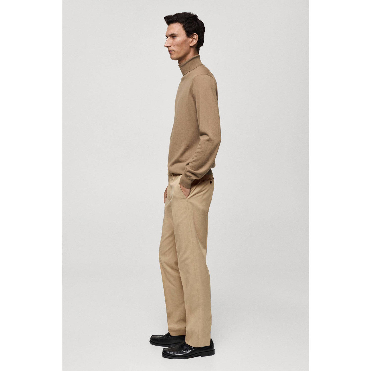 Mango Man regular pantalon beige