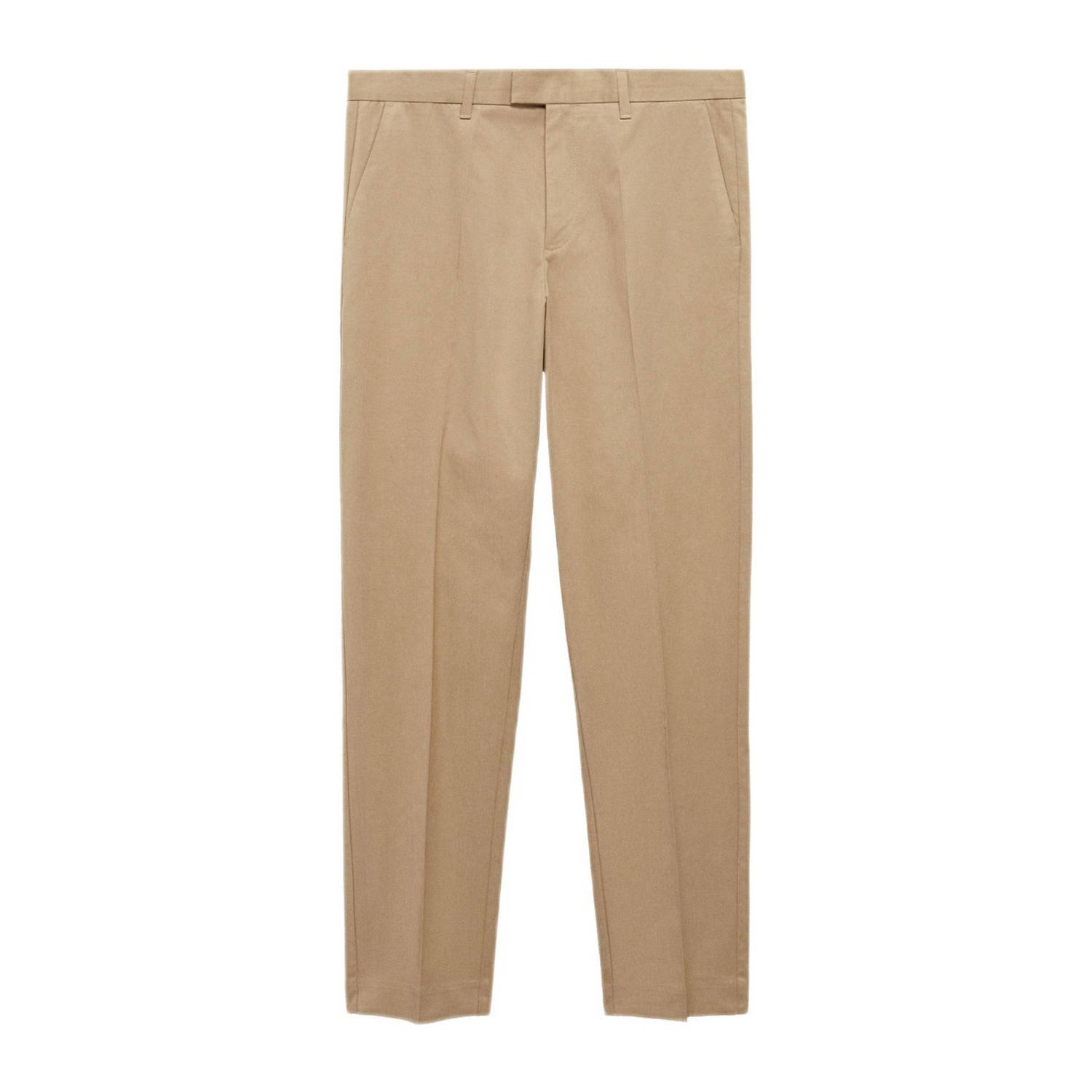 Mango Man regular pantalon beige