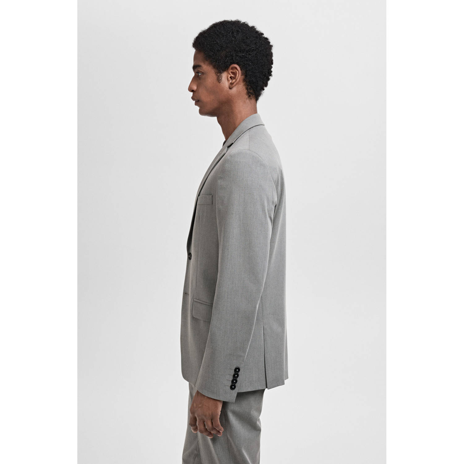 Mango Man colbert grijs