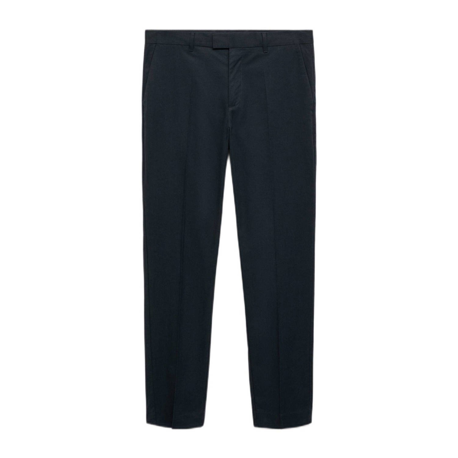 Mango Man regular pantalon donkerblauw