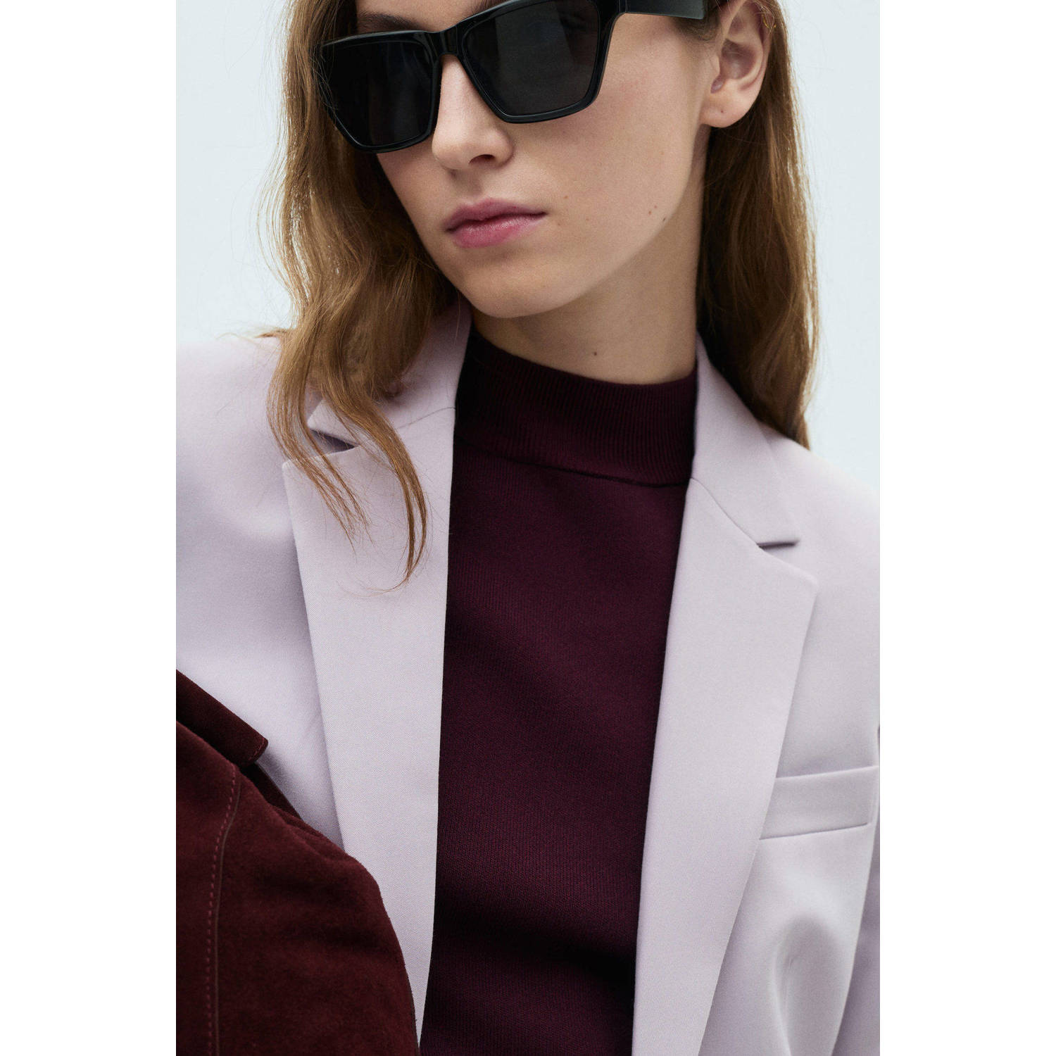 Mango regular blazer lila