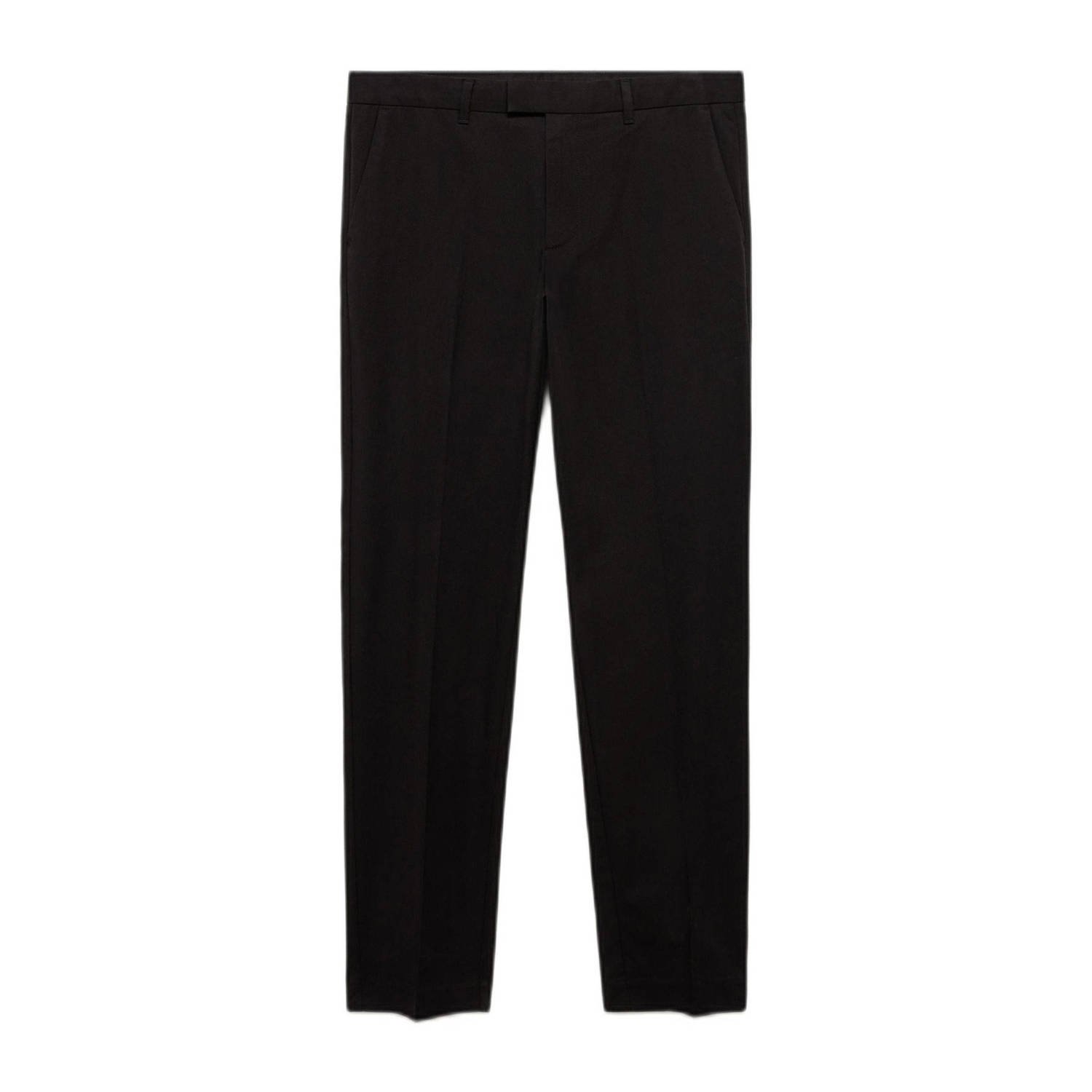 Mango Man regular pantalon zwart