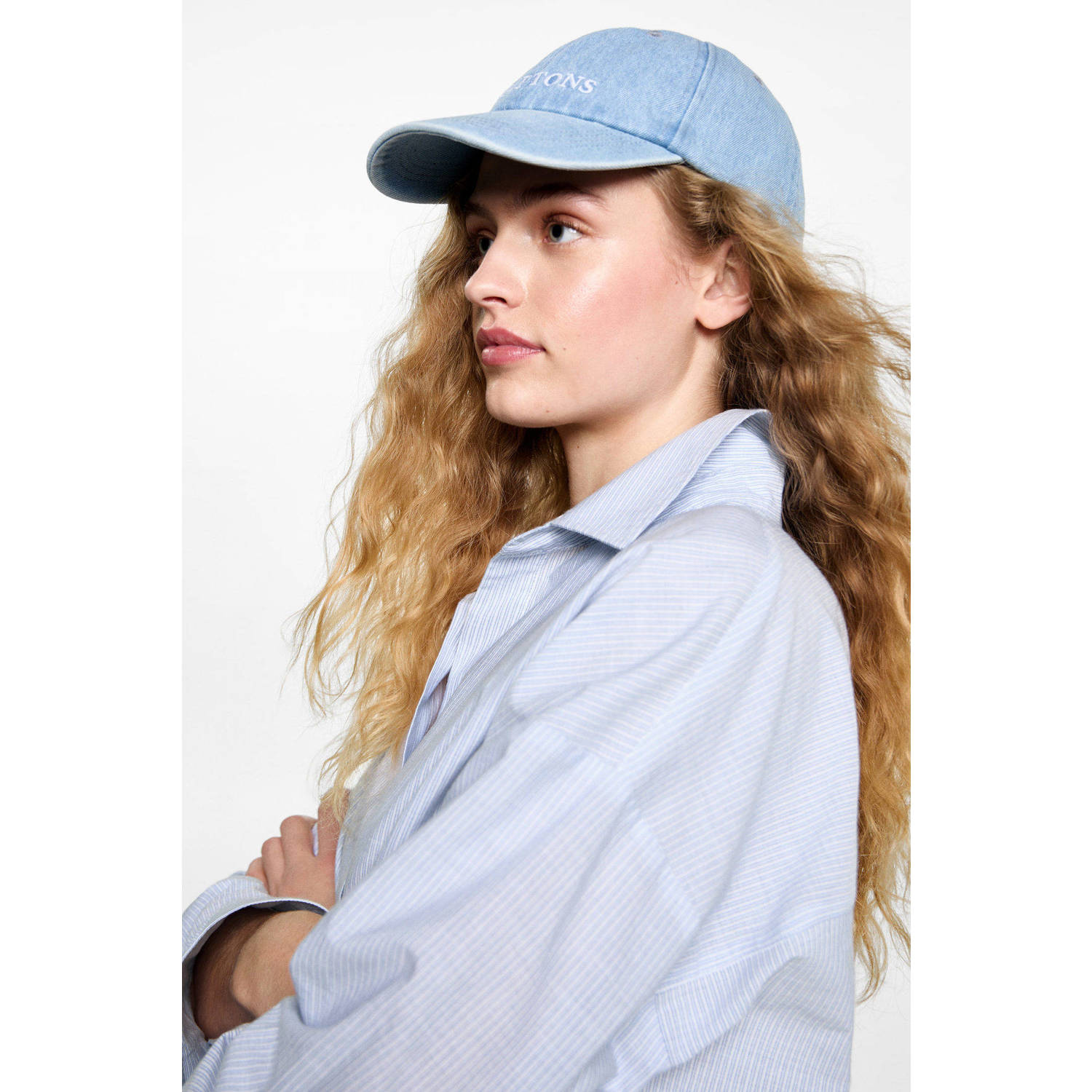 MANGO TEEN blouse lichtblauw