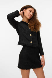 thumbnail: VERO MODA korte rok met lurex zwart