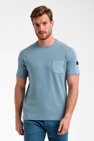T-shirt gebreid lichtblauw