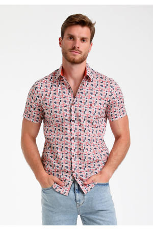 casual overhemd roze