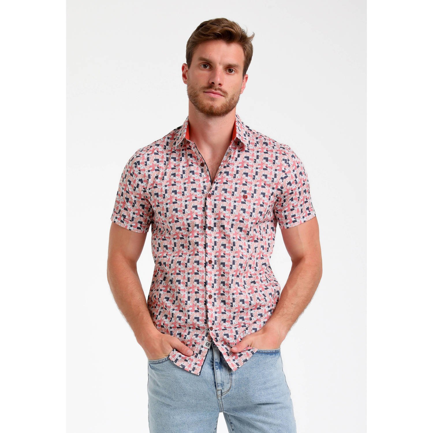 GABBIANO casual overhemd roze