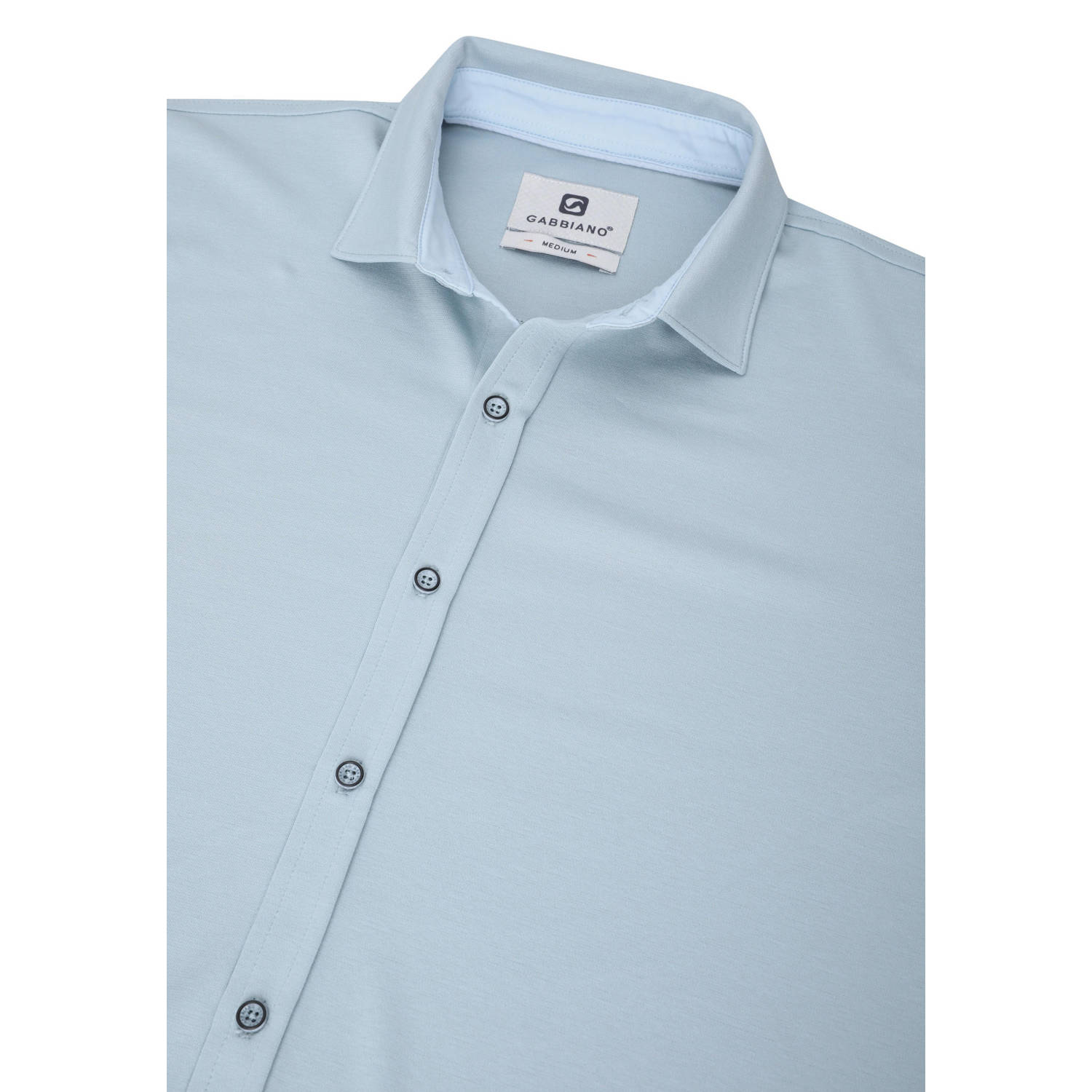 GABBIANO slim fit overhemd lichtblauw