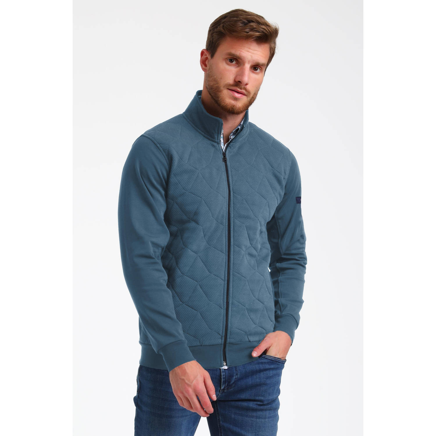 GABBIANO sweatvest blauw