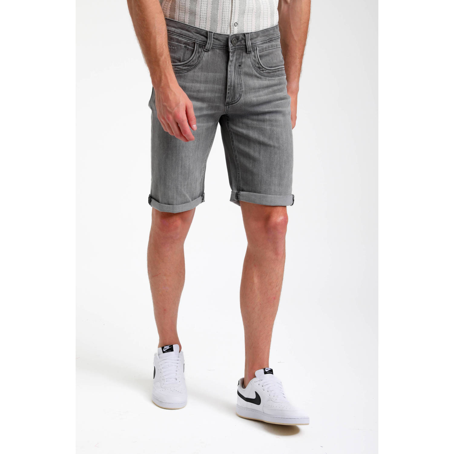 GABBIANO denim regular short zwart