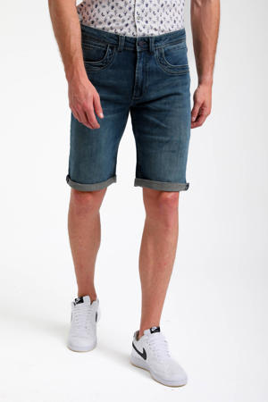 denim regular short donkerblauw